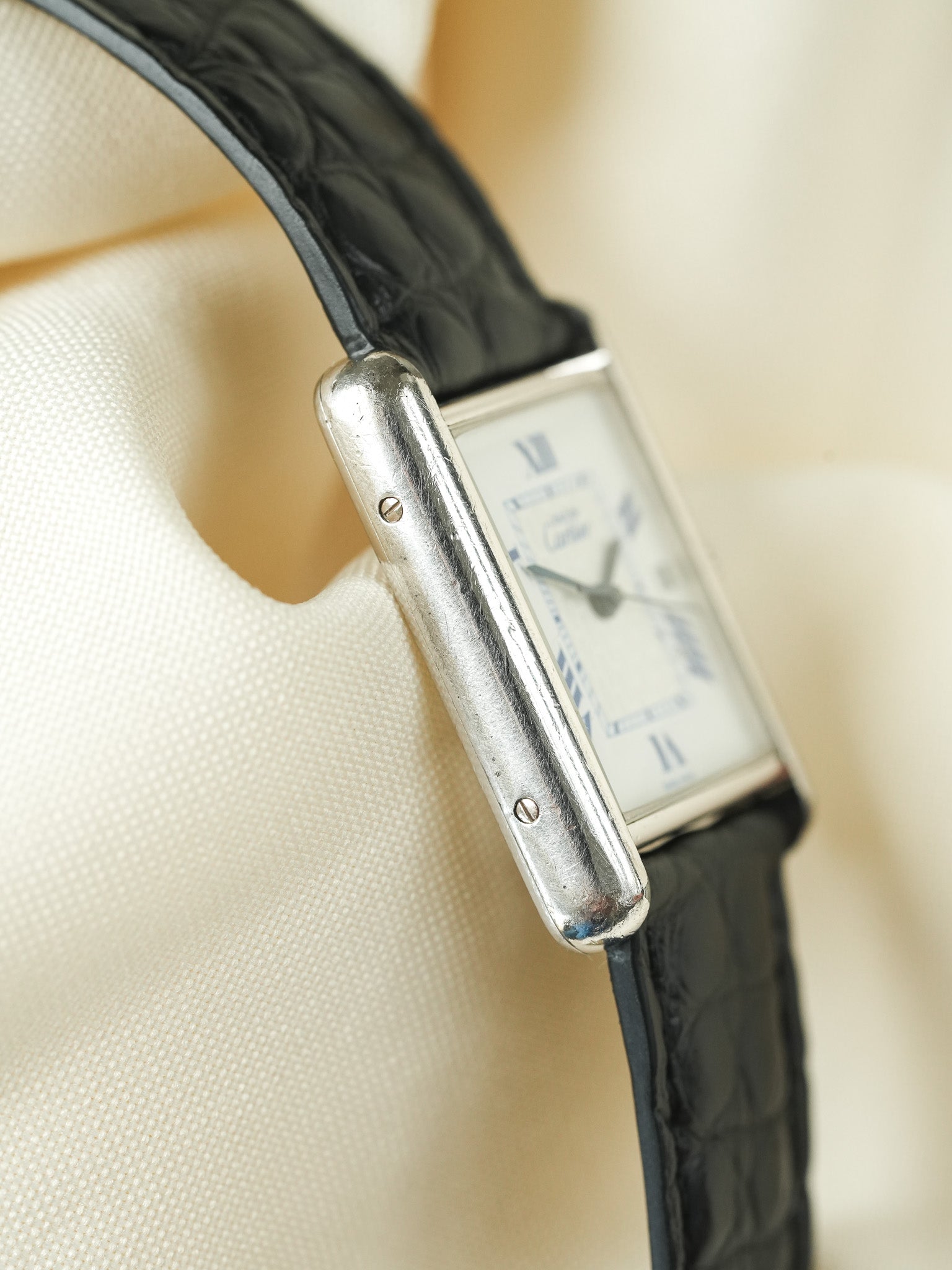 Cartier - Tank Must 2414 فضة صلبة مع مشبك قابل للطي - 1990s