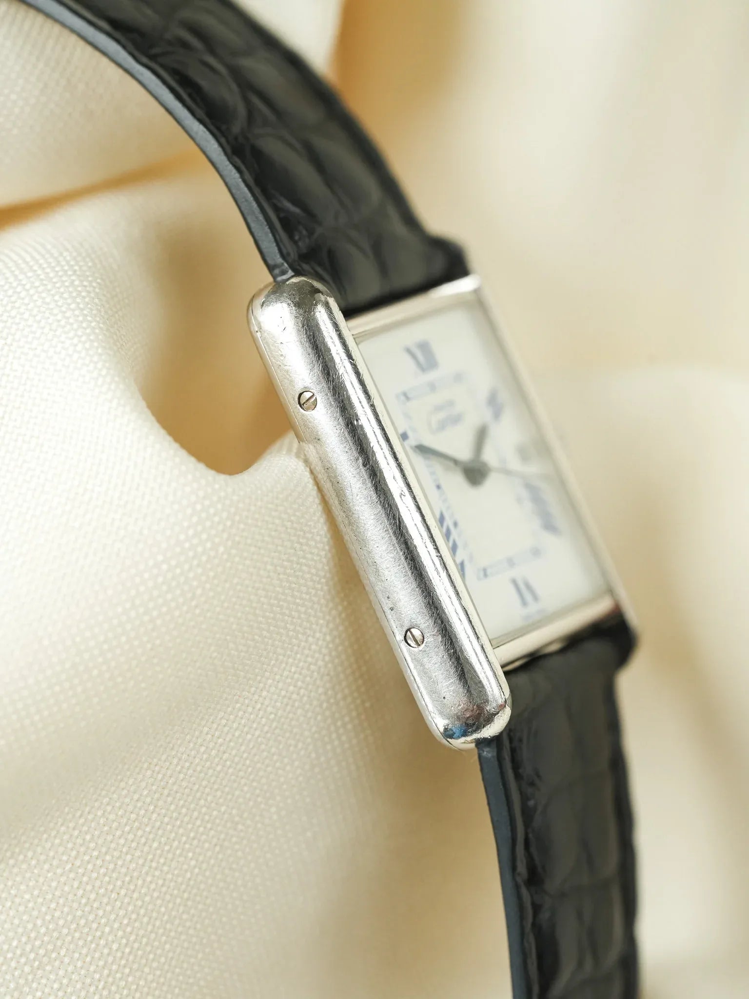 Cartier - Tank Must 2414 فضة صلبة مع مشبك قابل للطي - 1990s