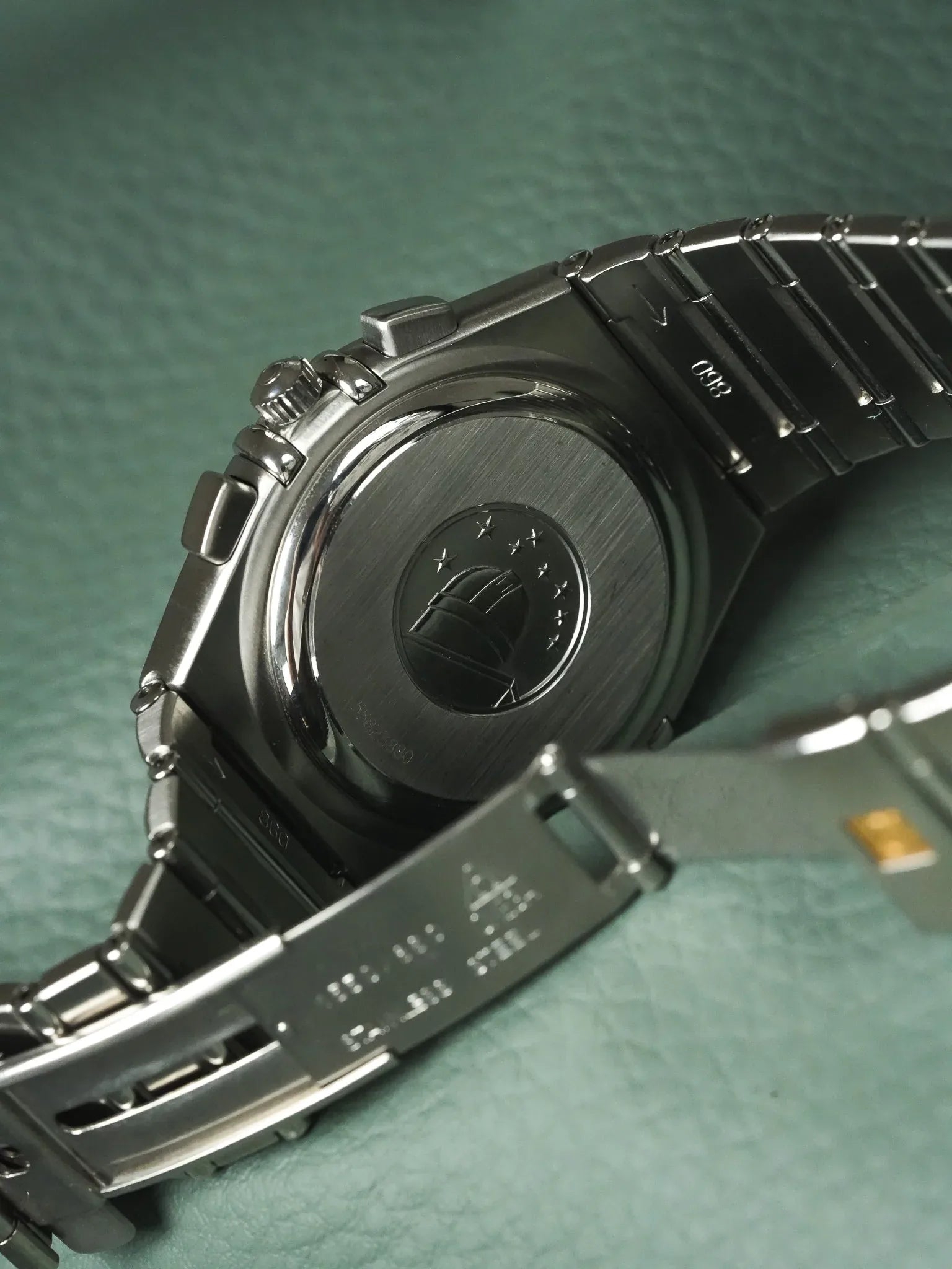 Omega - Constellation 双鹰 1542.40 钢 蜂窝灰色表盘 - 1990s