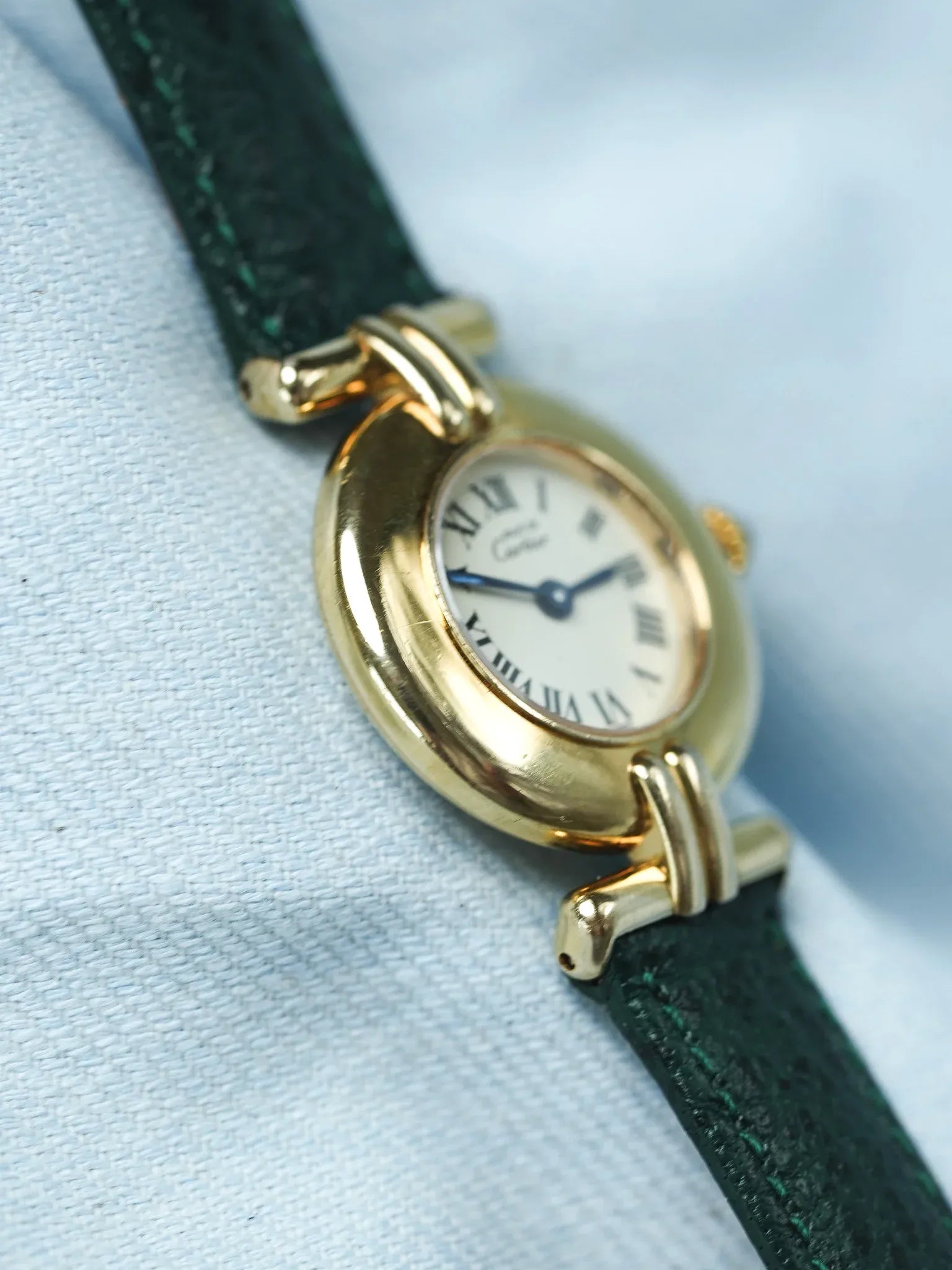 Cartier - Must de Cartier Colisée Vermeil Cadran Crème - Boite & Papier - 1995