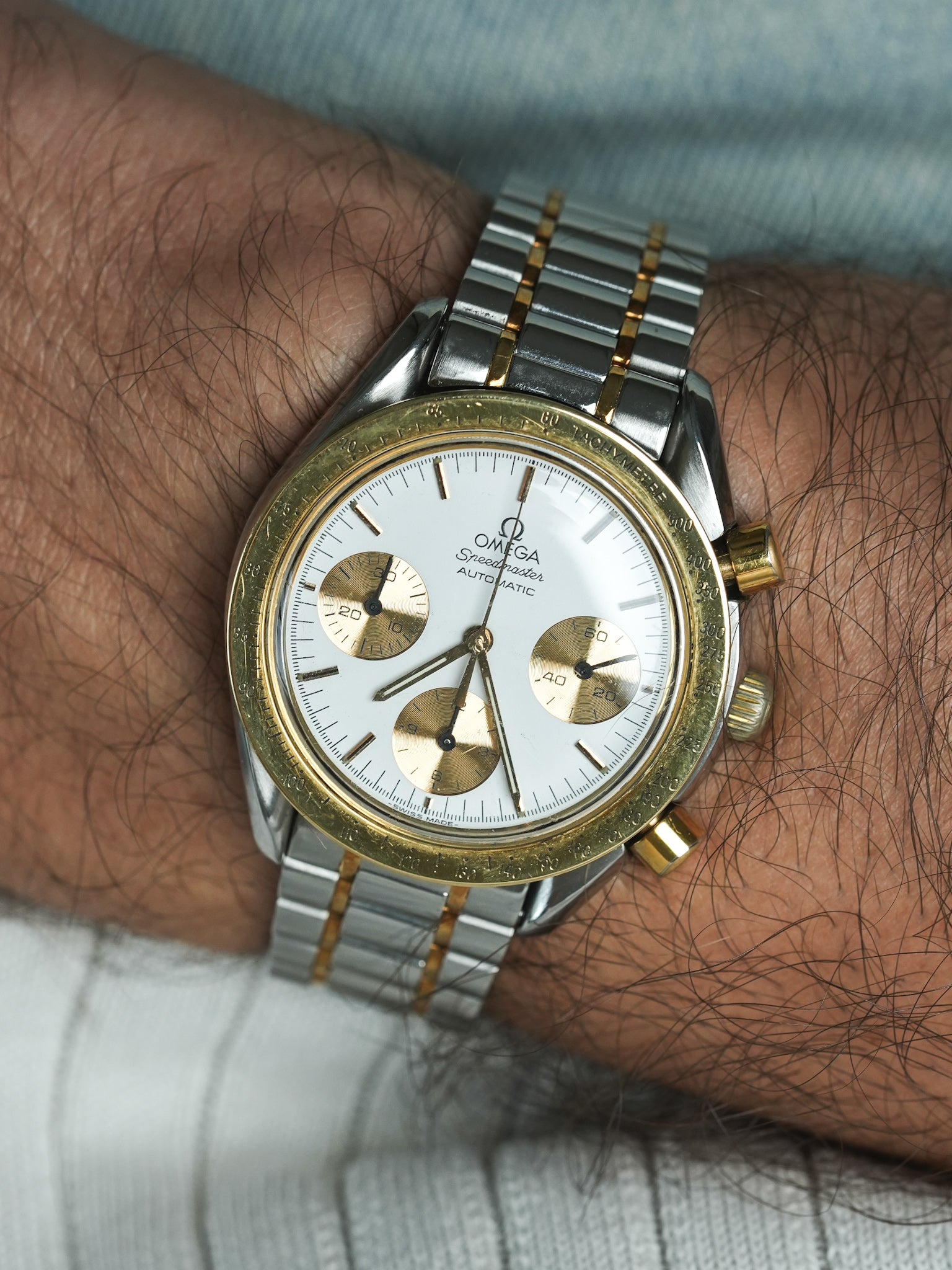 Omega - Speedmaster Reduced 175.0033 Gold or Steel White Dial - 1989