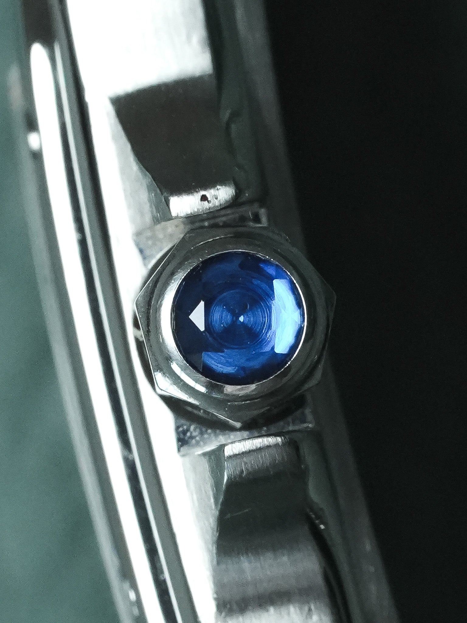Cartier - Santos 9057 Stahl römische Ziffern blau 24mm - 1991