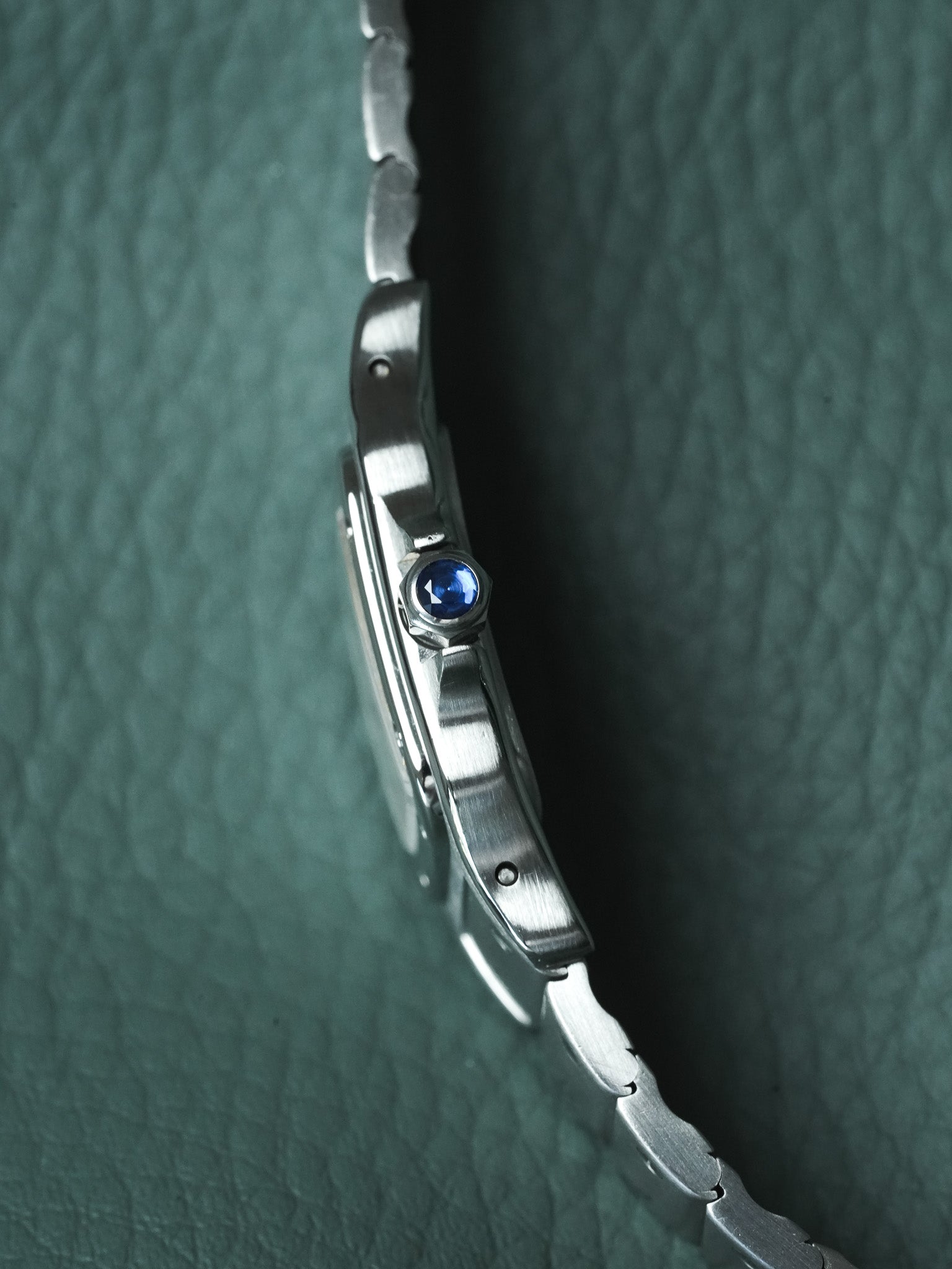 Cartier - Santos 9057 Stahl römische Ziffern blau 24mm - 1991