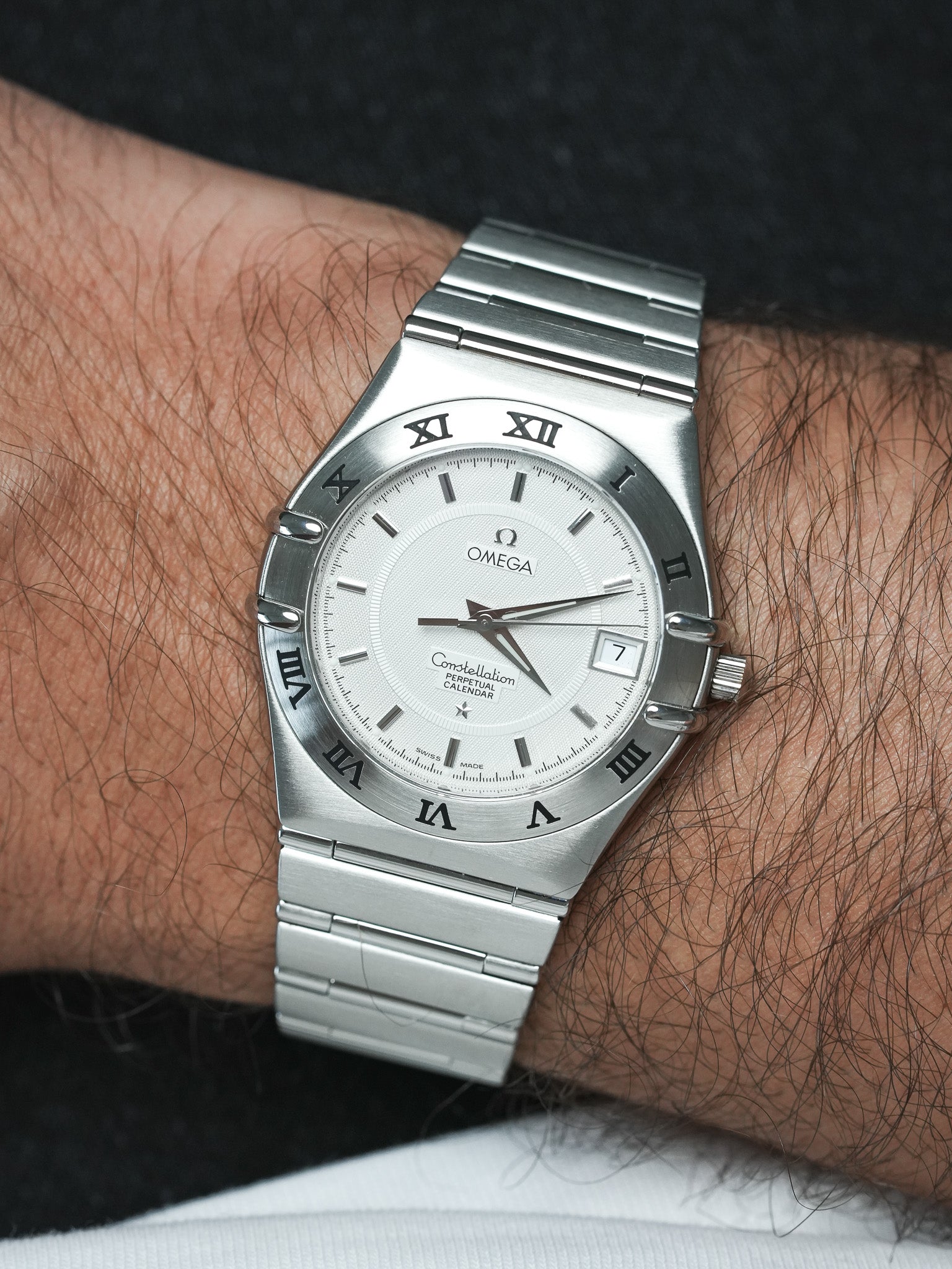 Omega - Constellation Manhattan Acciaio Calendario Perpetuo - 1999