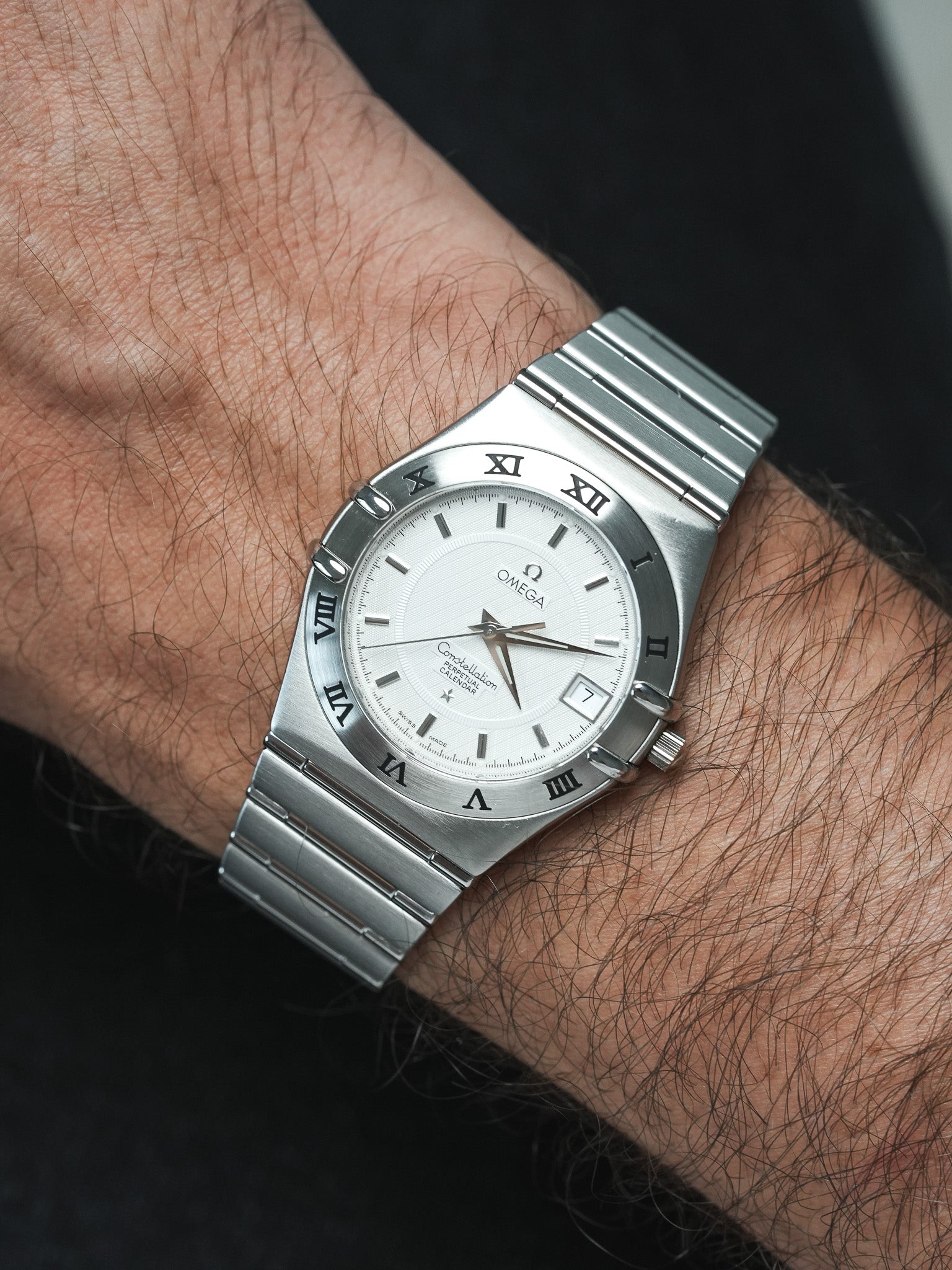 Omega - Constellation Manhattan Acier Calendrier Perpétuel - 1999