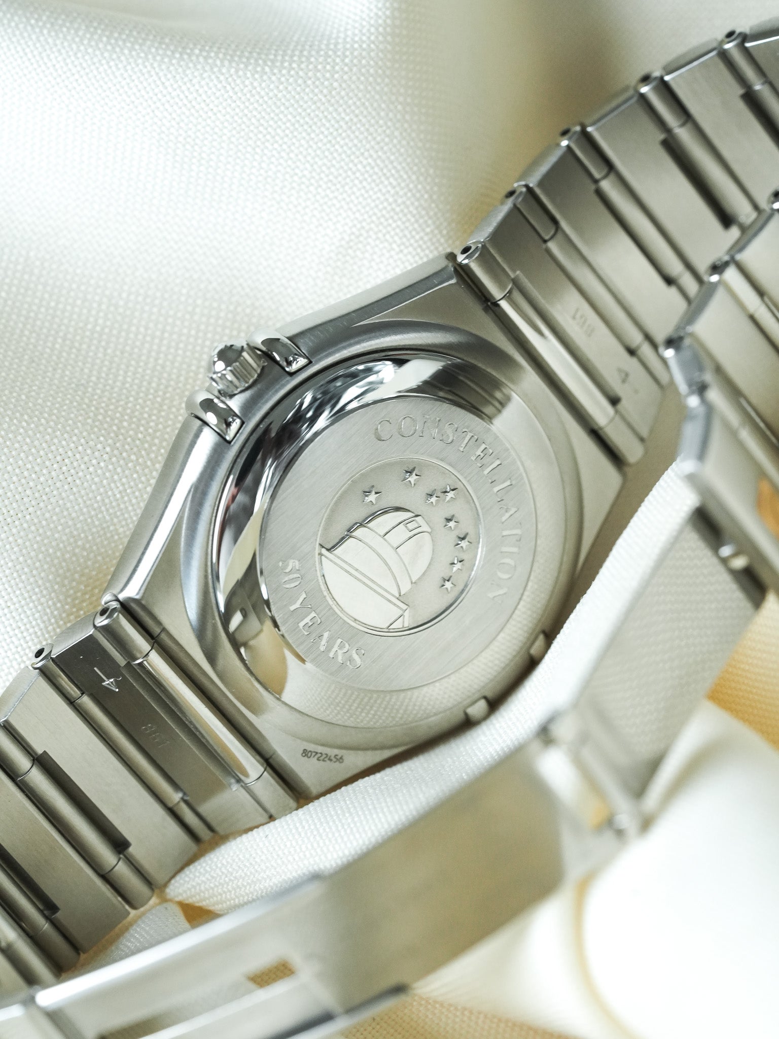 Omega - Constellation Manhattan "50th Anniversary" 1504.35 Acier Cadran Diamants - 2000s