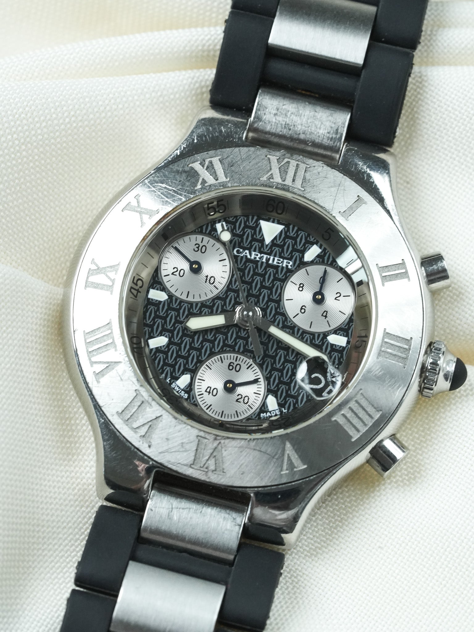 Cartier - Must Chronographe Noir 2424 - 2000s