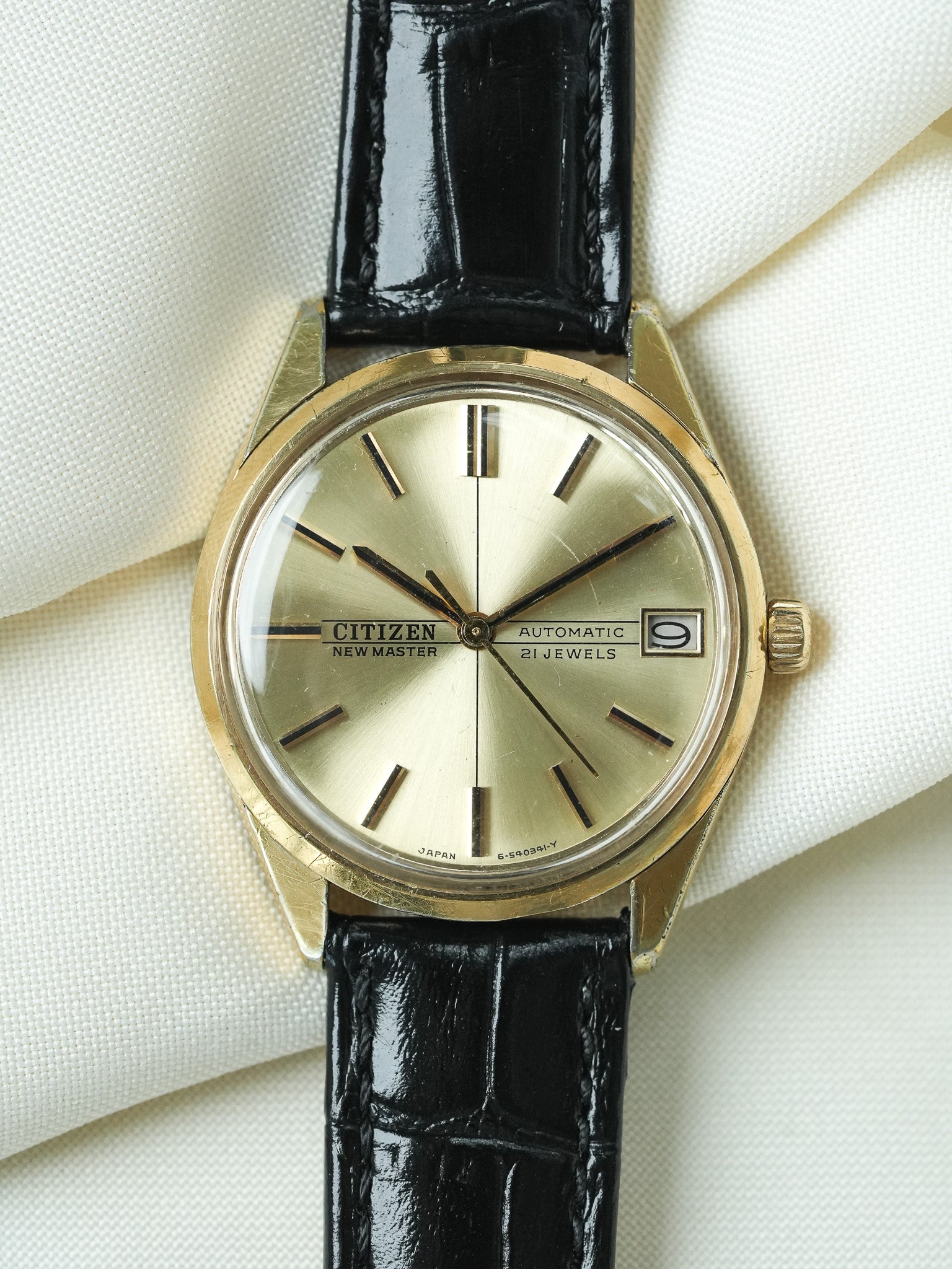 Citizen - 新款镀金自动日期大师 - 1960s