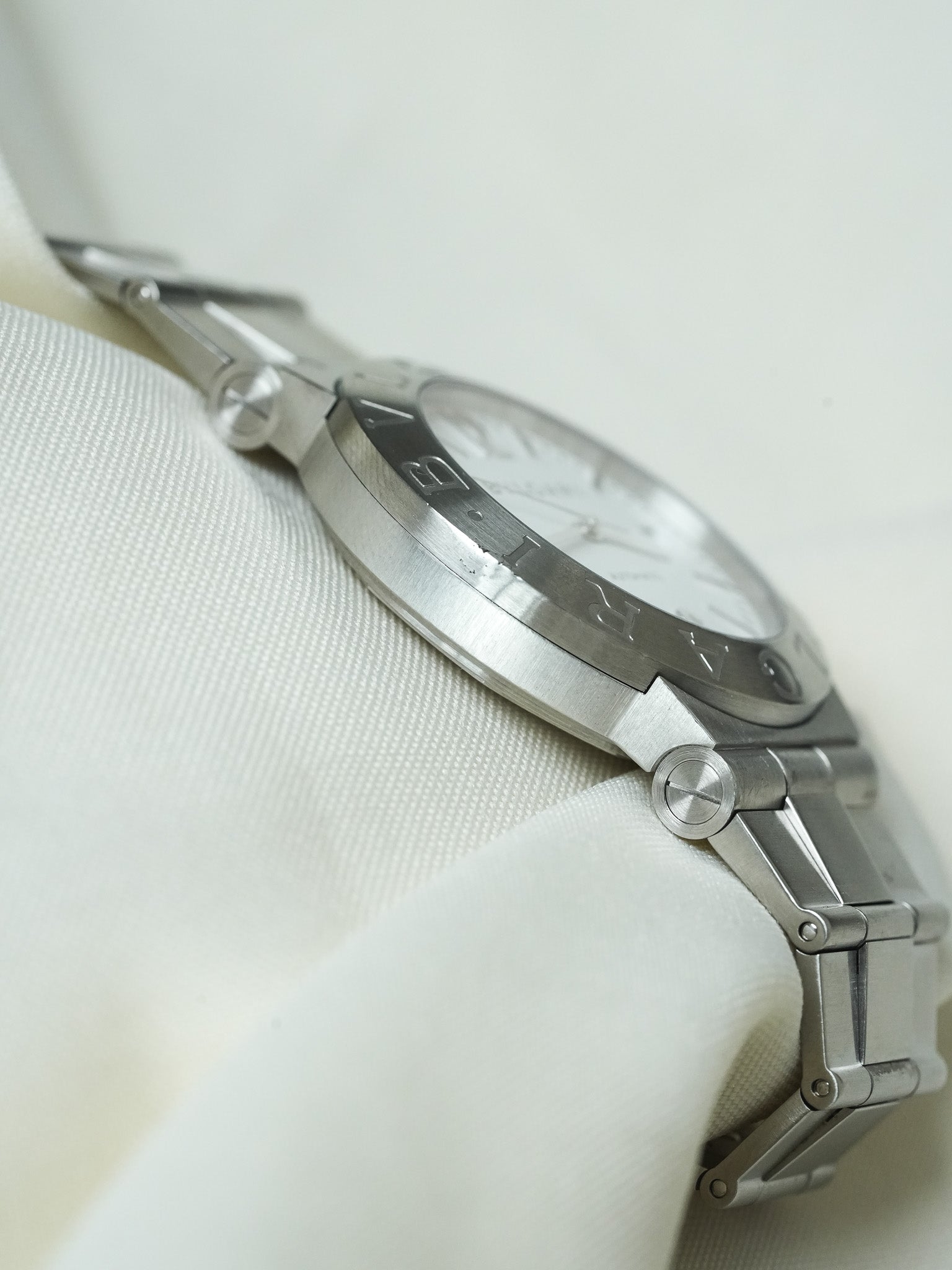 Bvlgari - Diagono Bracelet acier cadran blanc - 2005