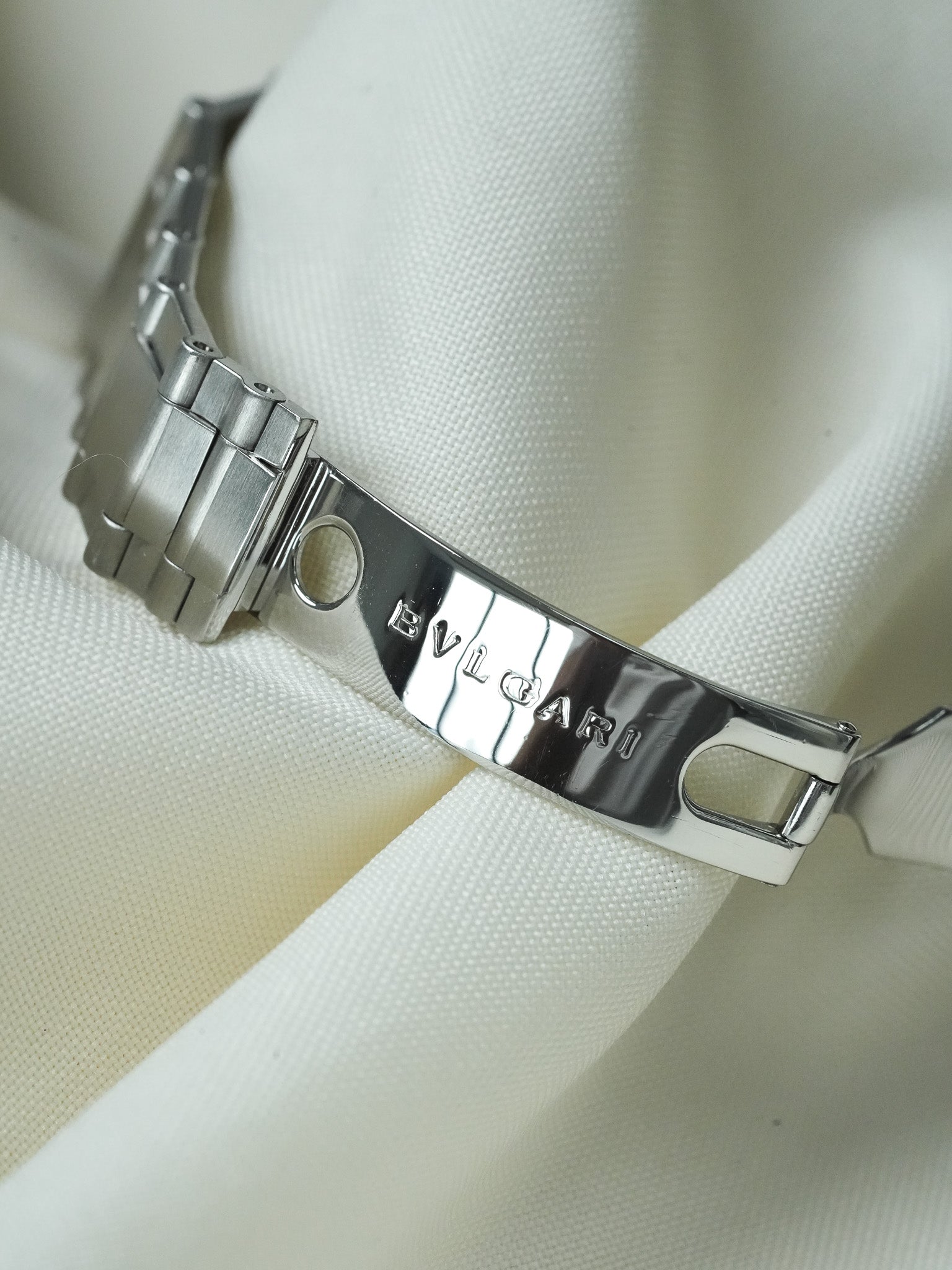 Bvlgari - Diagono Bracelet acier cadran blanc - 2005