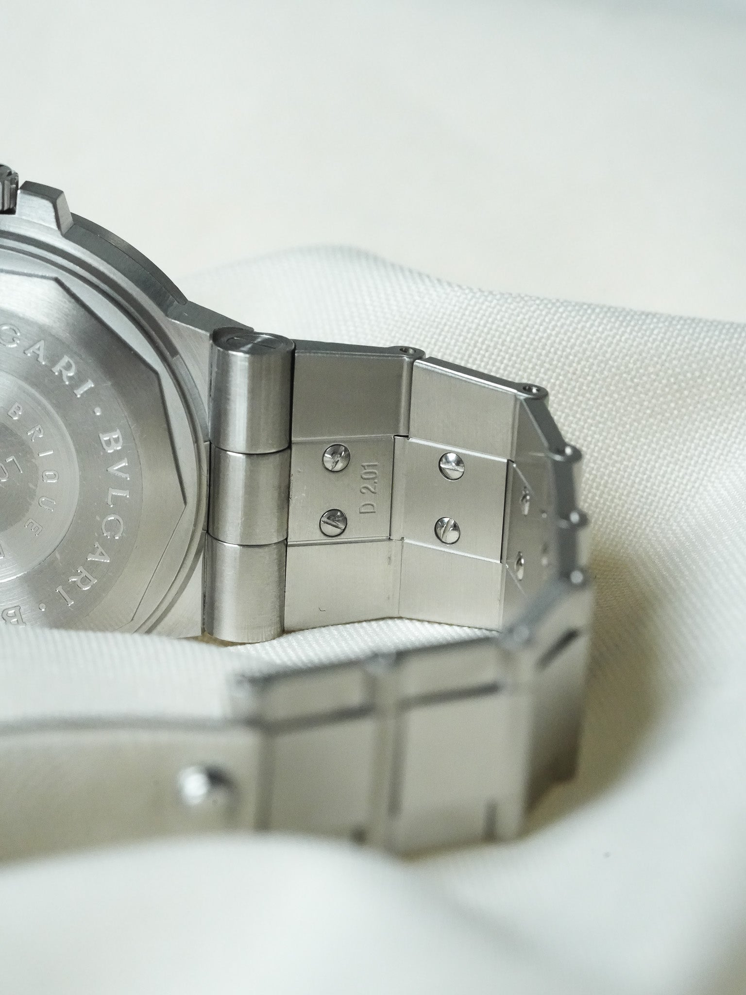 Bvlgari - Diagono Bracelet acier cadran blanc - 2005