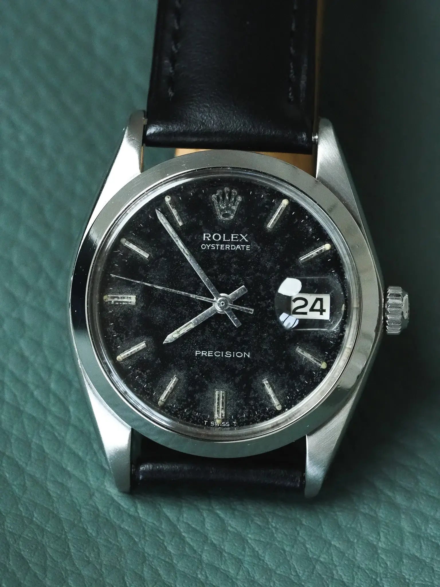 Orologio Rolex Oysterdate Precision 6694 (1966) – Quadrante Nero Patinato & Acciaio