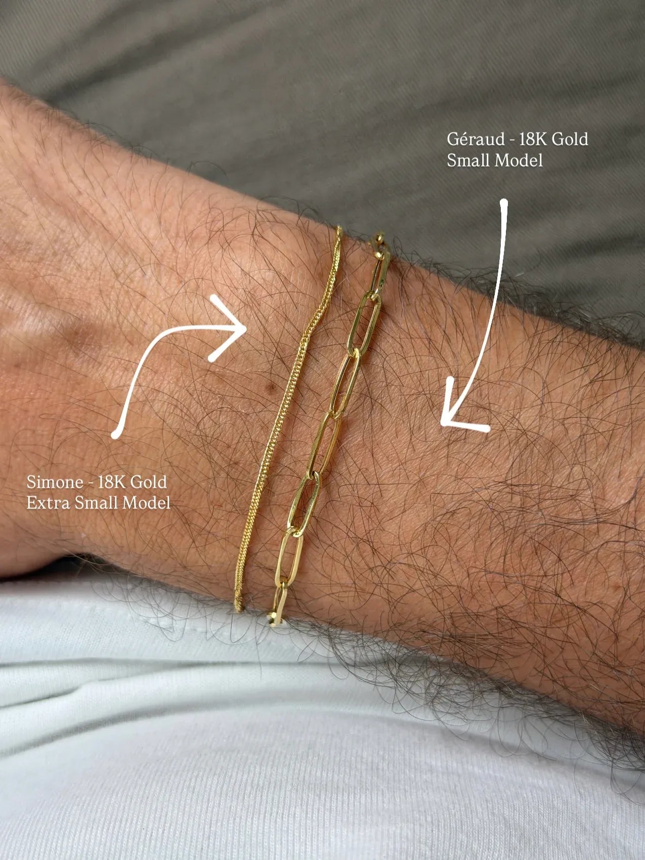 Bracelet en or jaune 18k - Géraud - Moyen Modèle - Atelier Victor