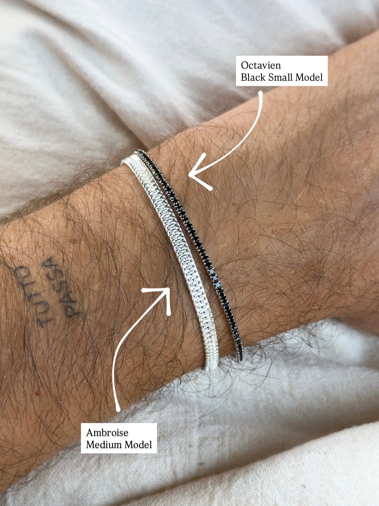 925er Silberarmband - Ambroise - Mittleres Modell