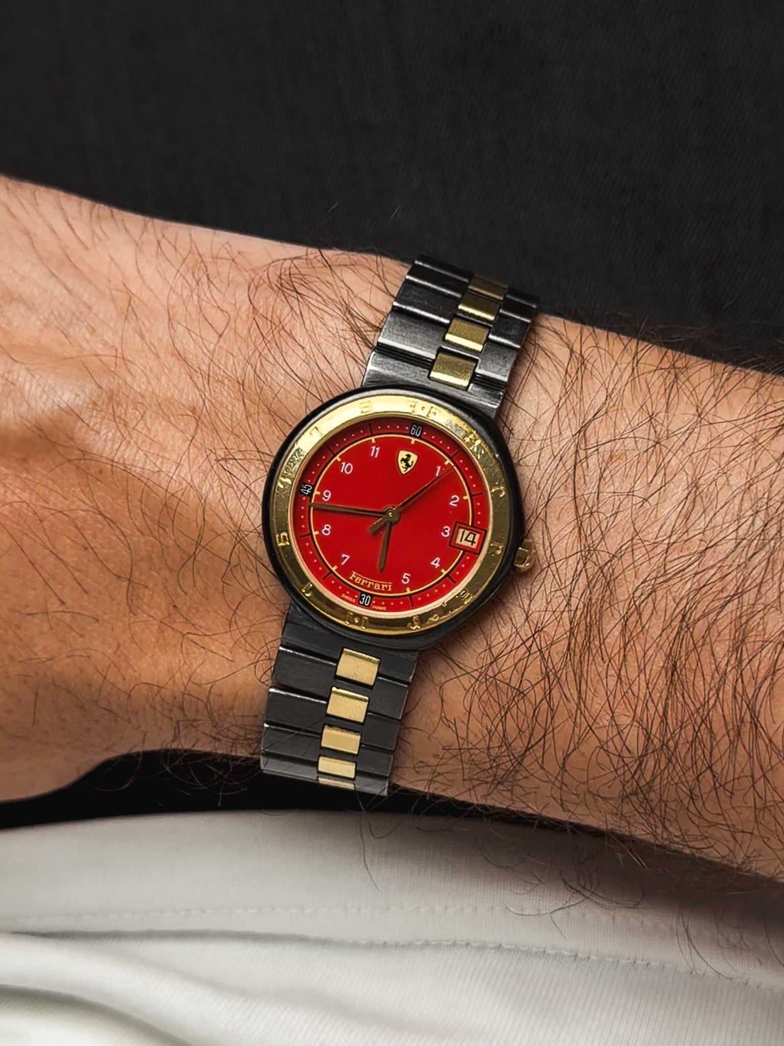 Montre Ferrari Formula by Cartier — Cadran Rosso Corsa PVD (1994)