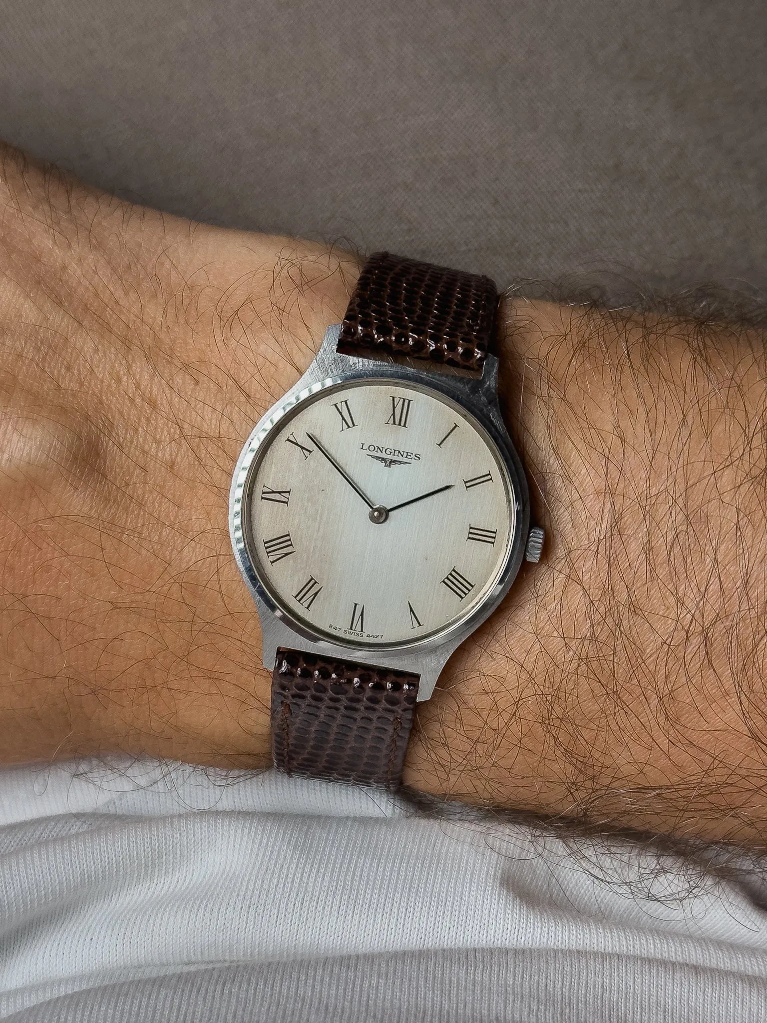 Longines - Flagship Acier Index Romain Patine - 1970s
