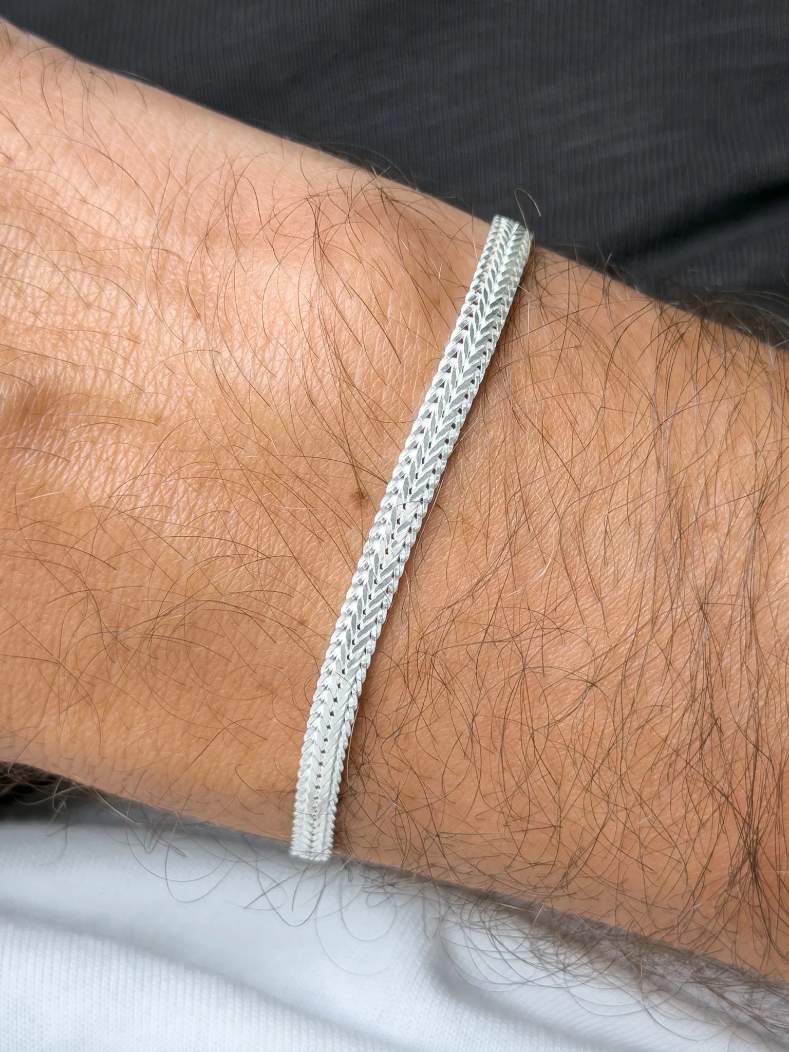 Bracelet en argent 925 - Ambroise - Moyen Modèle - Atelier Victor