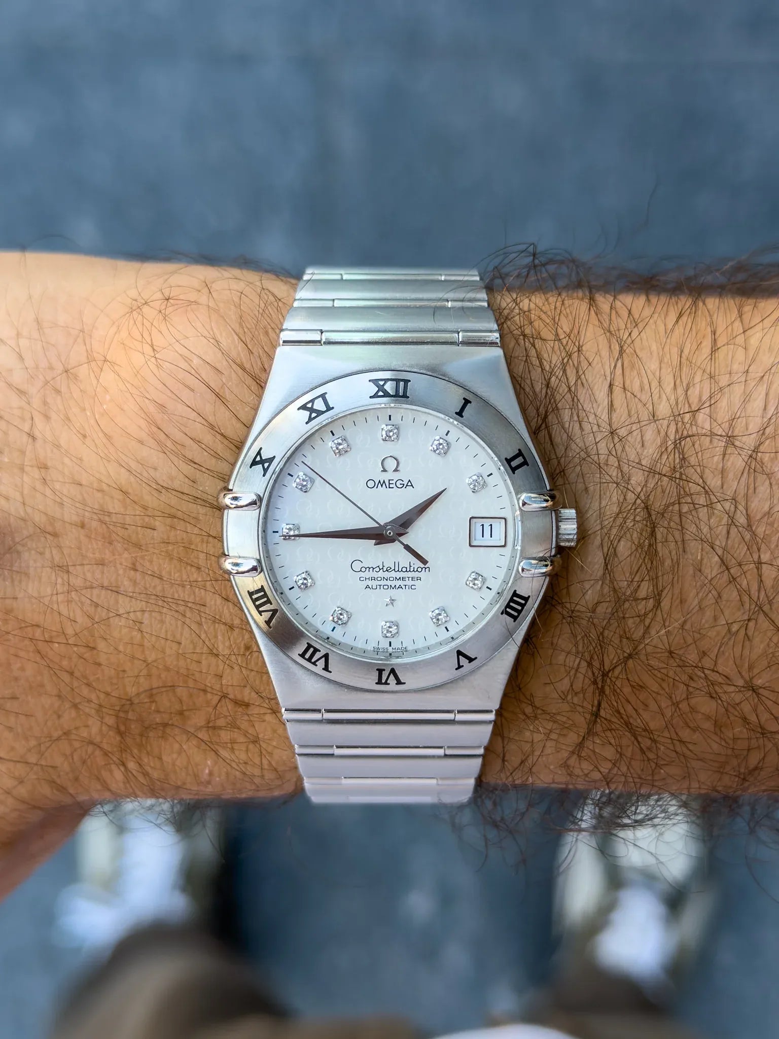 Omega - Constellation Manhattan "50th Anniversary" 1504.35 Diamant Acier - 2000s - Atelier Victor