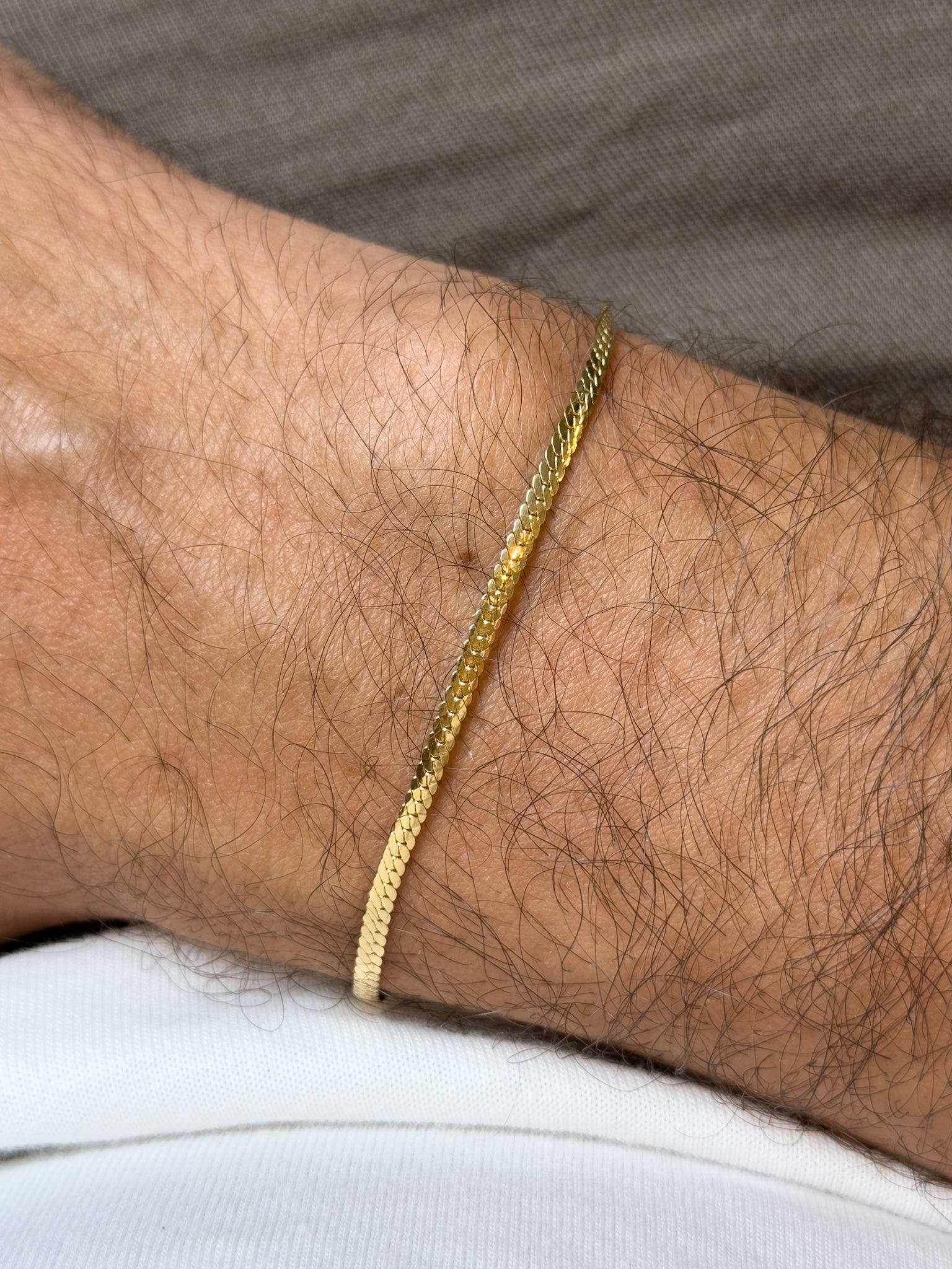 Bracelet en or jaune 18k - Isidore - Moyen Modèle