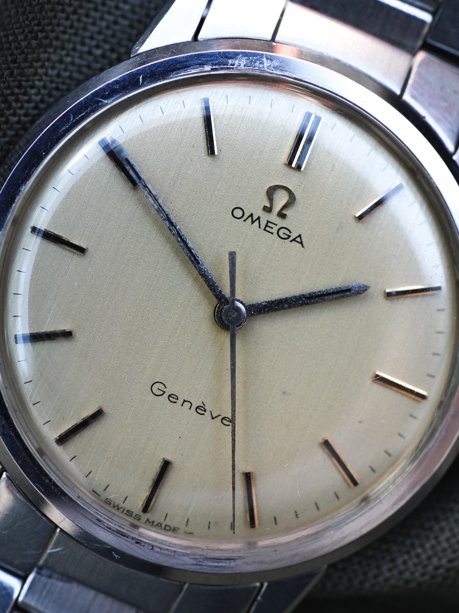 Omega - Geneve Cadran lin champagne - 1964