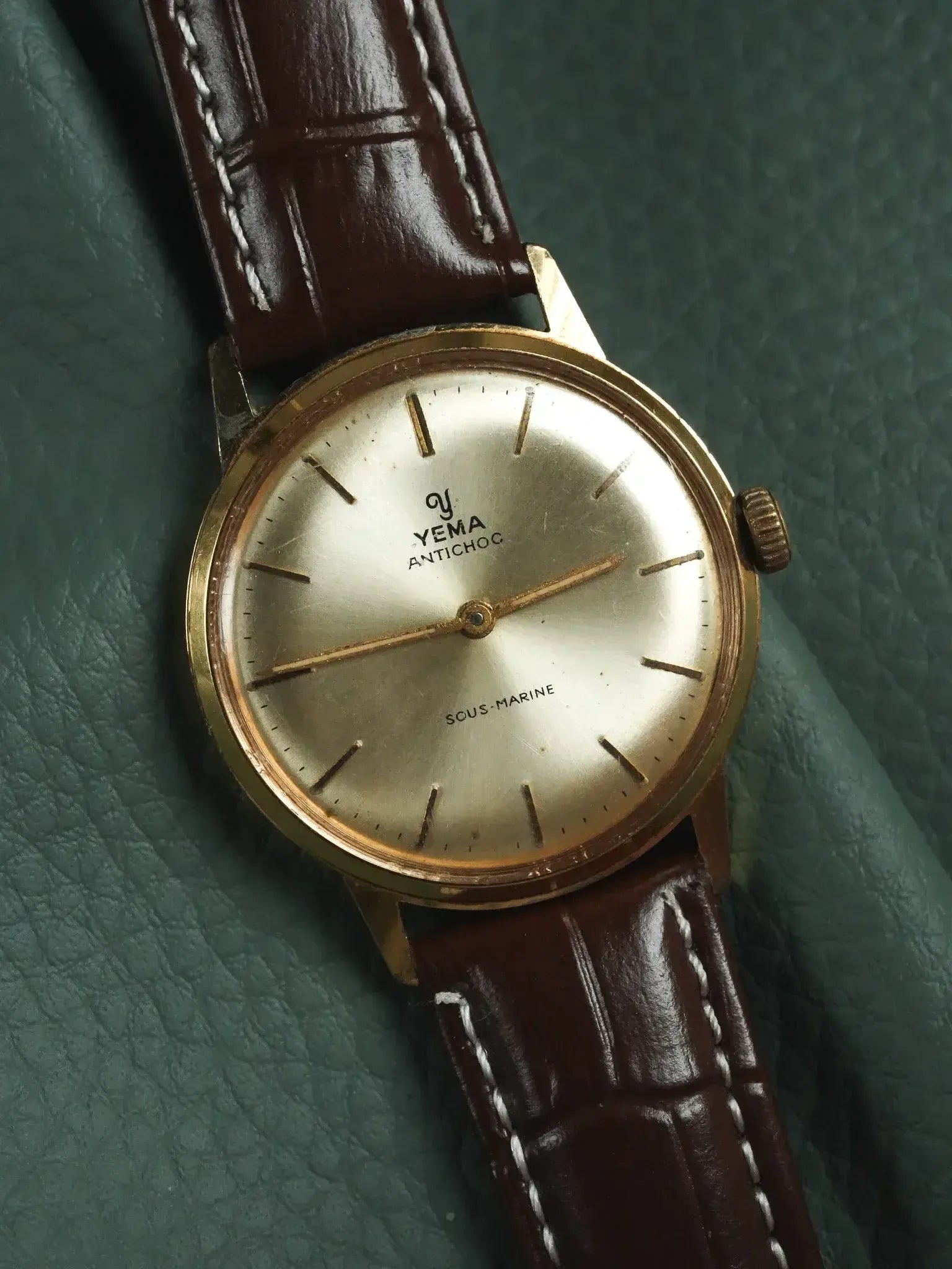 Yema - Sous-Marine 防震镀金手表 - 1960s