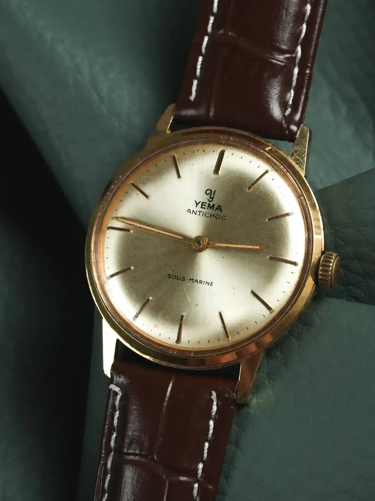 Yema - Sous-Marine 防震镀金手表 - 1960s