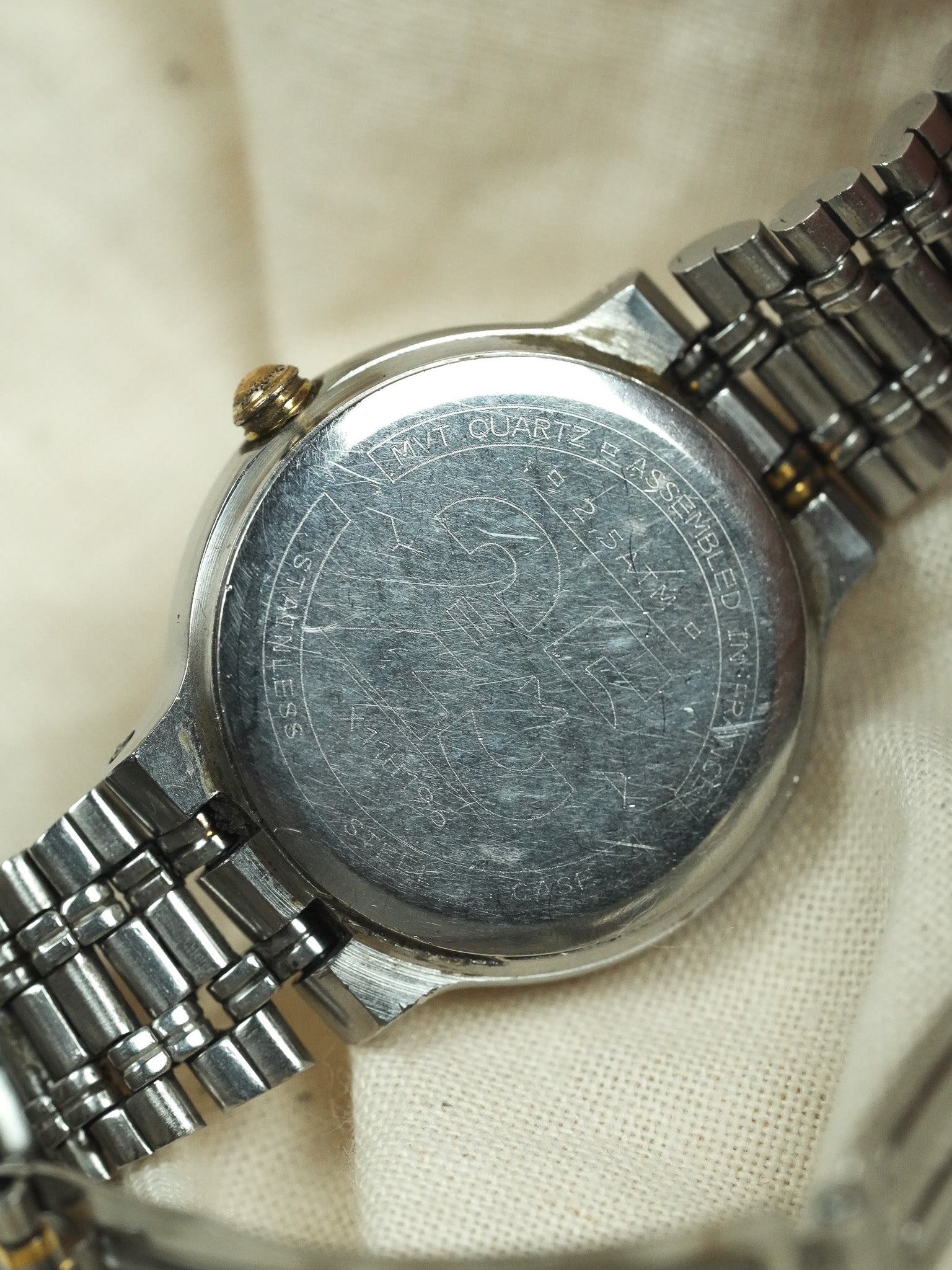 Yema - Montre Femme en Acier et Plaqué or - 1990s