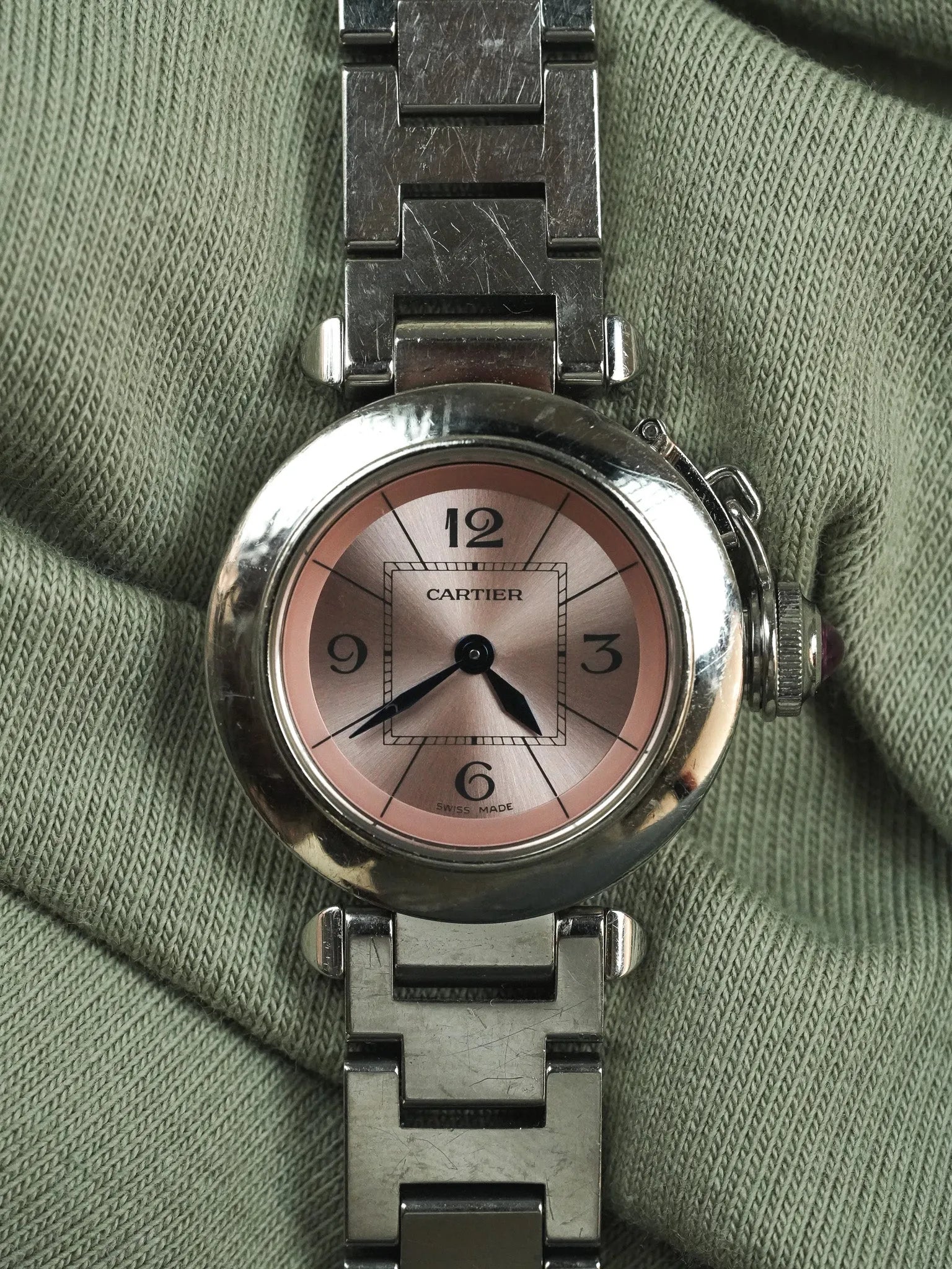 Cartier - ميني Pasha روز 2973 27mm فولاذ - 2000s
