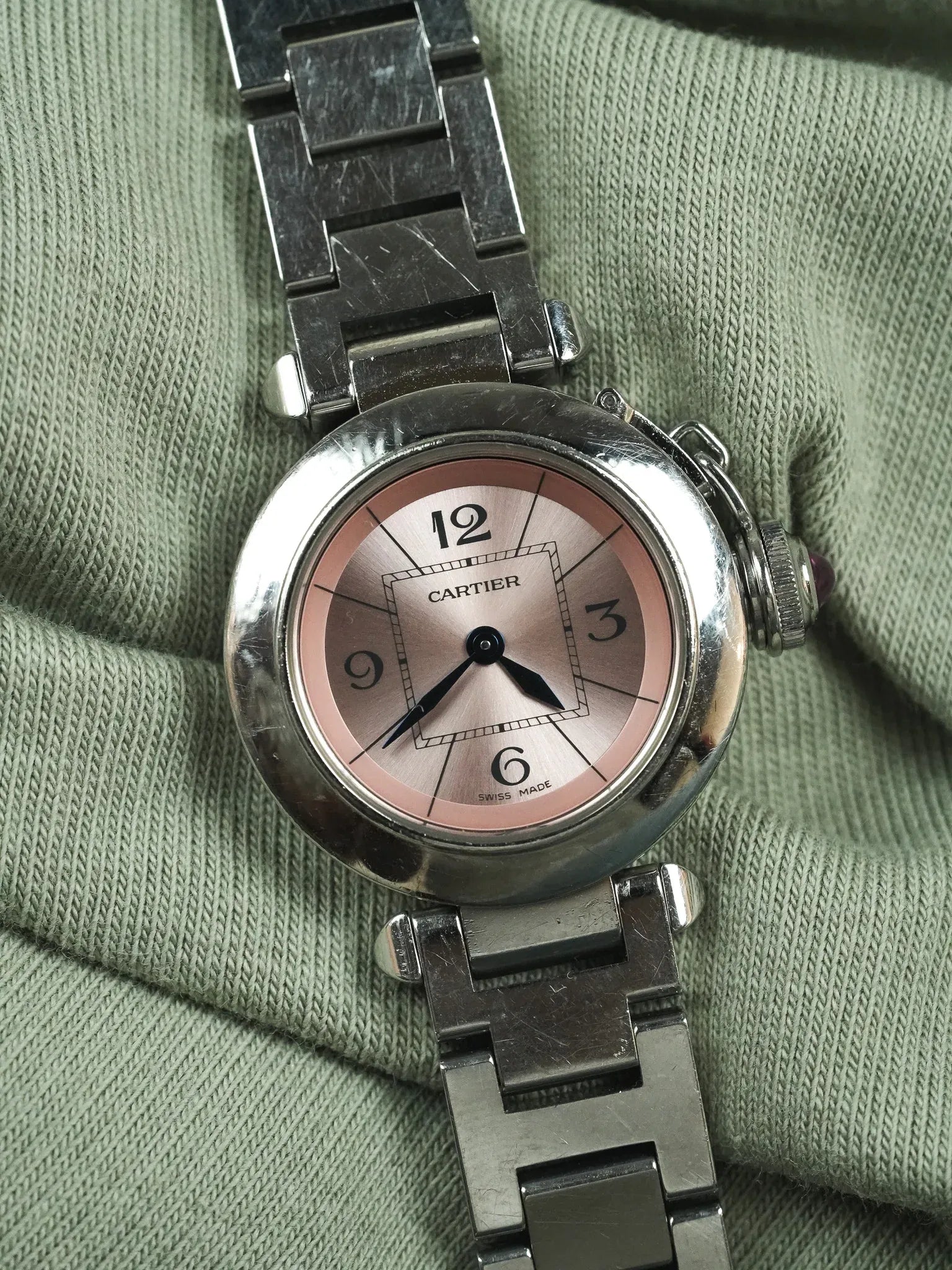 Cartier - ميني Pasha روز 2973 27mm فولاذ - 2000s