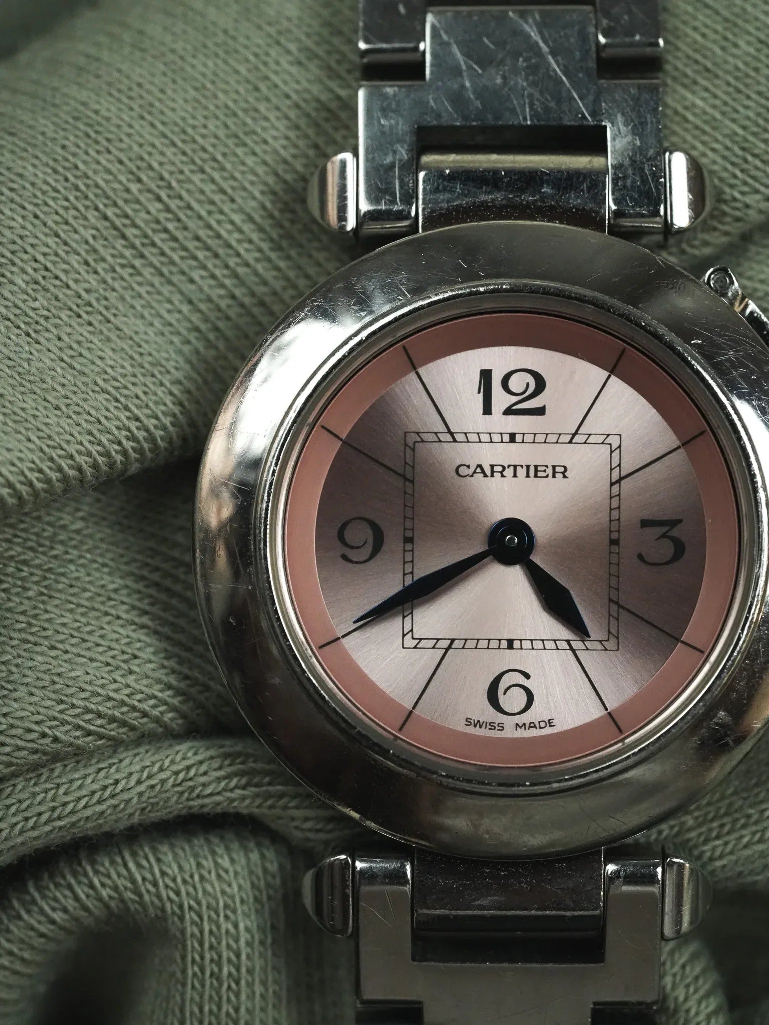 Cartier - ميني Pasha روز 2973 27mm فولاذ - 2000s