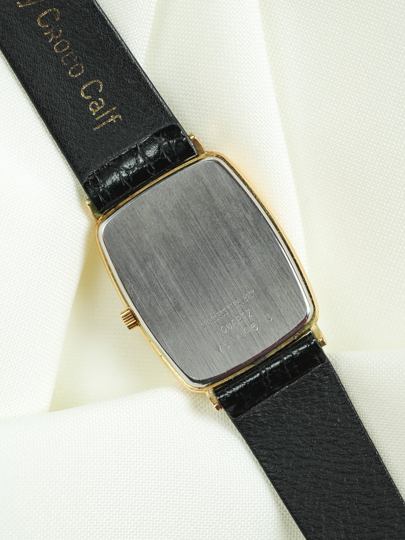 Yema - Paris Tonneau Date 6H Or Cadran blanc Quartz - 1990s