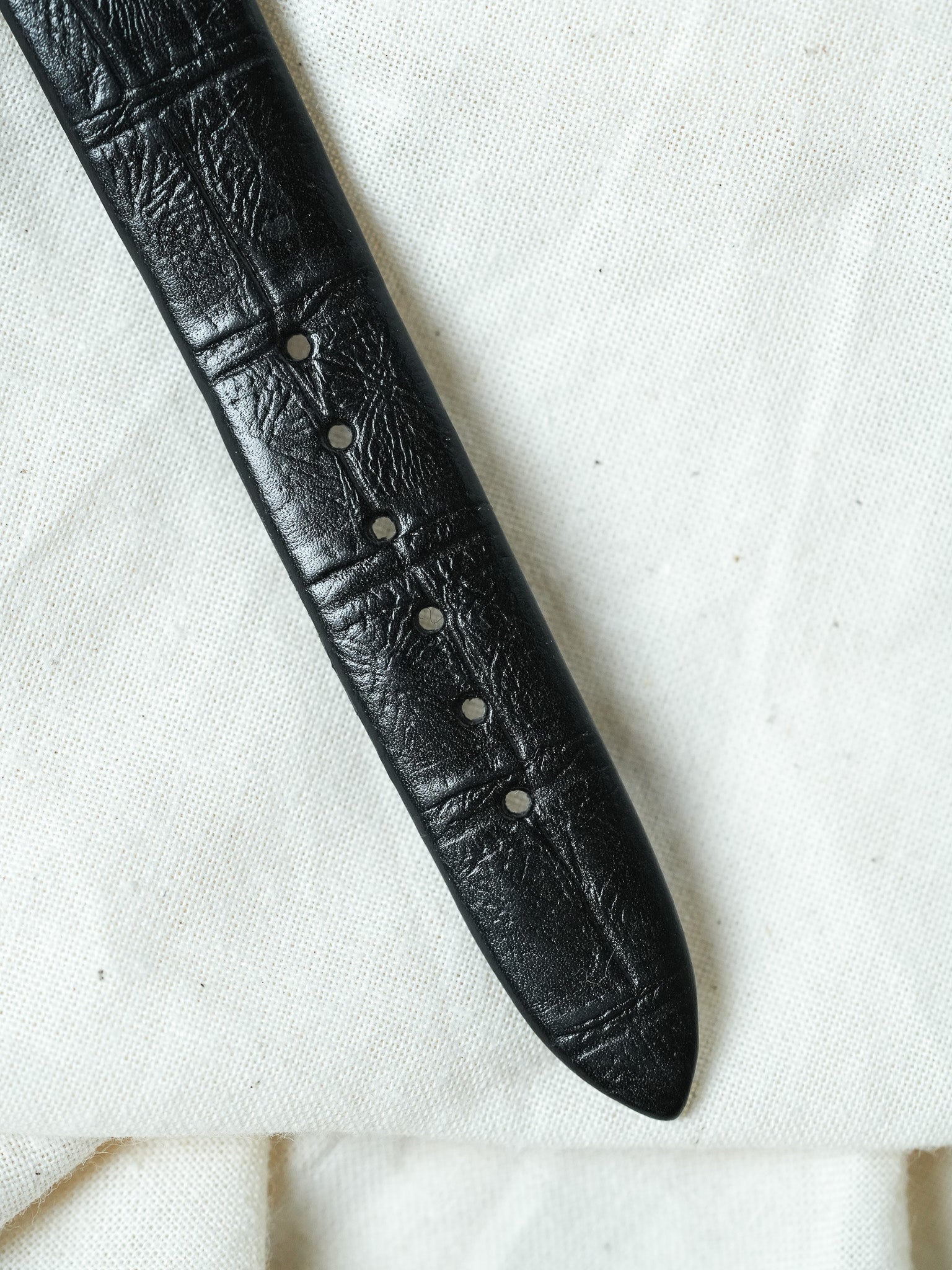 Michel Valentin - Ultra plano Redondo Negro Gafas Negro Oro - NOS - 1990s