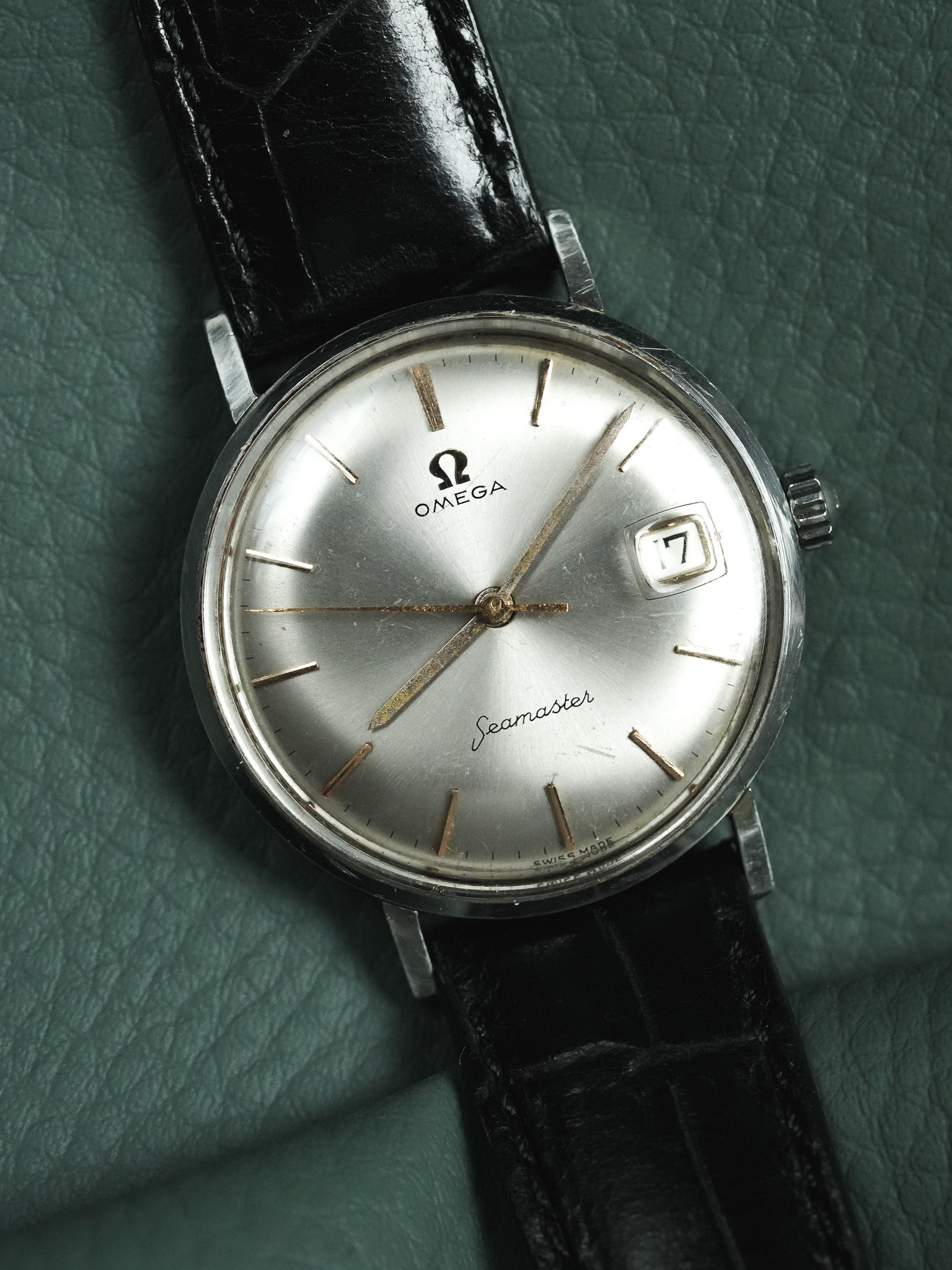 أوميغا - Seamaster 14740.1.SC مونوبلوك قرص رمادي بمؤشرات ذهبية - 1960
