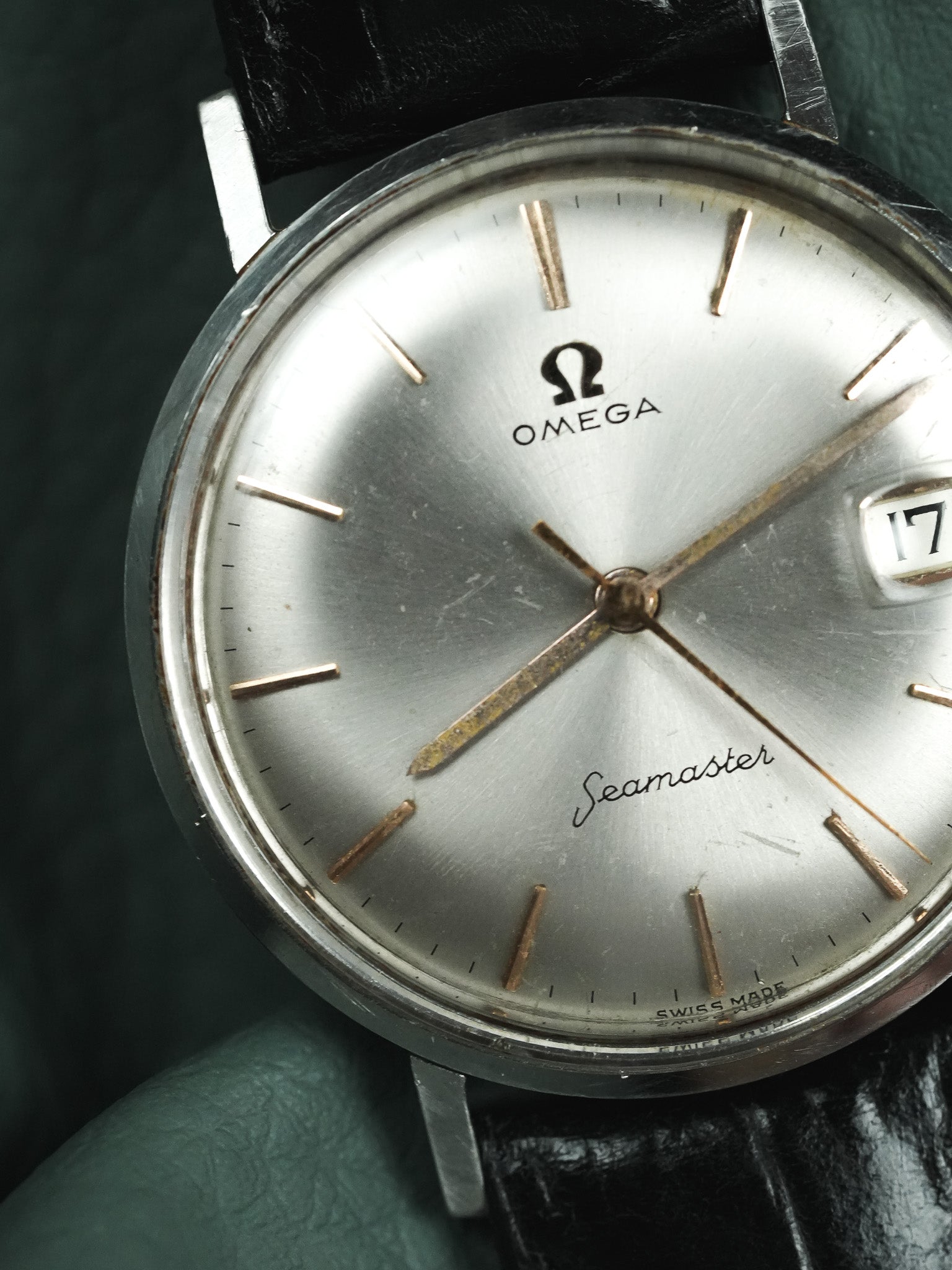 أوميغا - Seamaster 14740.1.SC مونوبلوك قرص رمادي بمؤشرات ذهبية - 1960