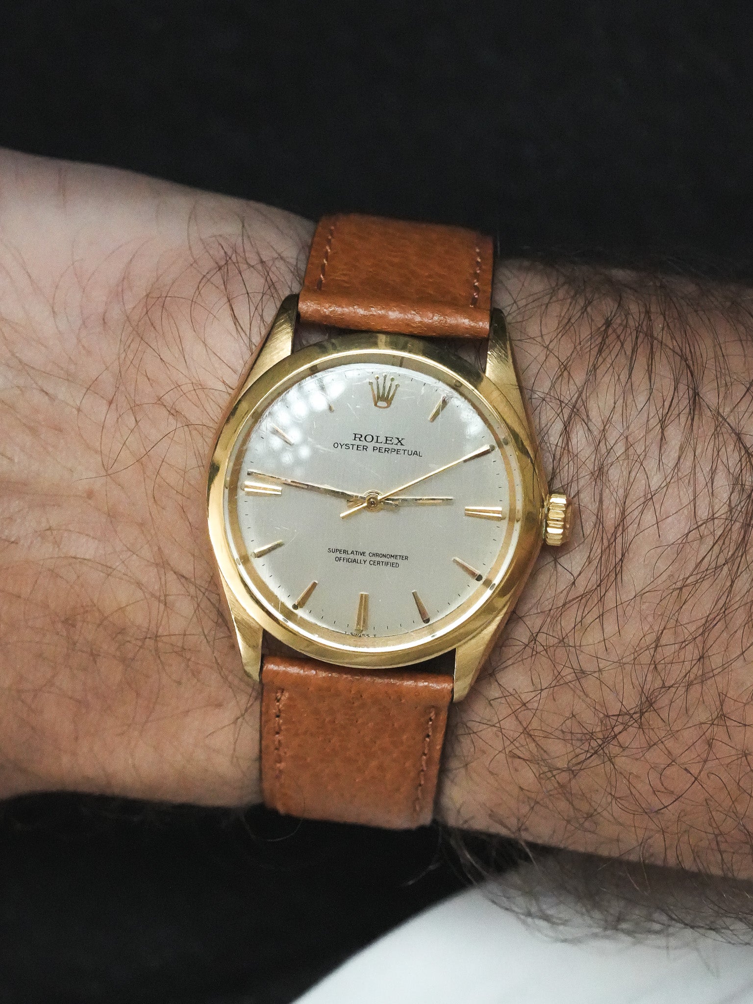 Montre Rolex Oyster 1002 Vintage - 34mm or jaune 18k (1966)