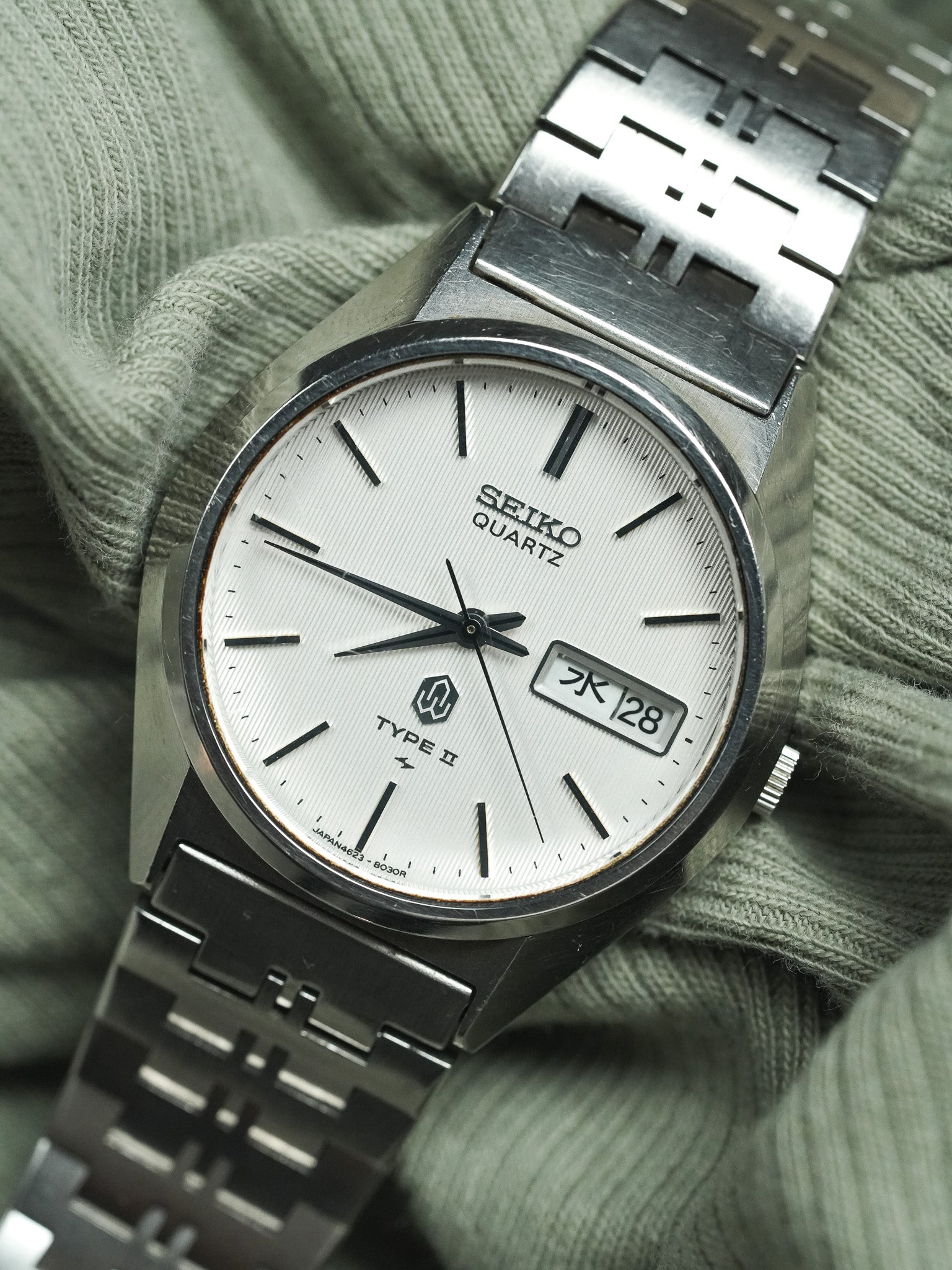 Seiko - نوع II Daydate كانجي فولاذي مزخرف سوار فولاذي خاص - 1987