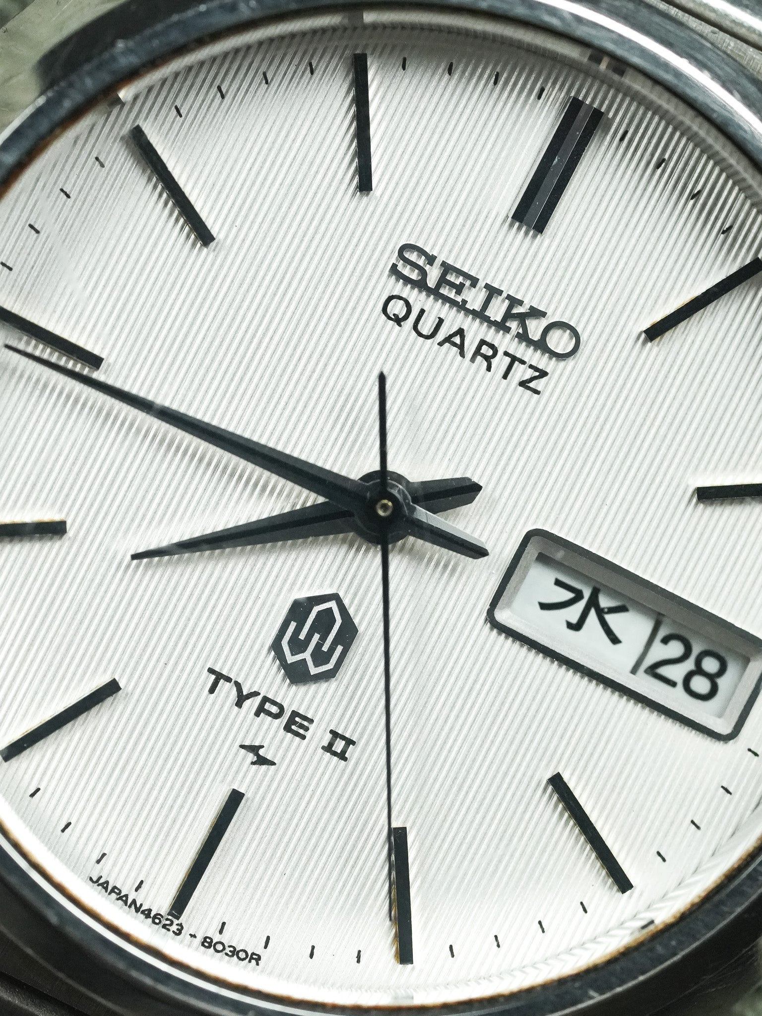 Seiko - نوع II Daydate كانجي فولاذي مزخرف سوار فولاذي خاص - 1987
