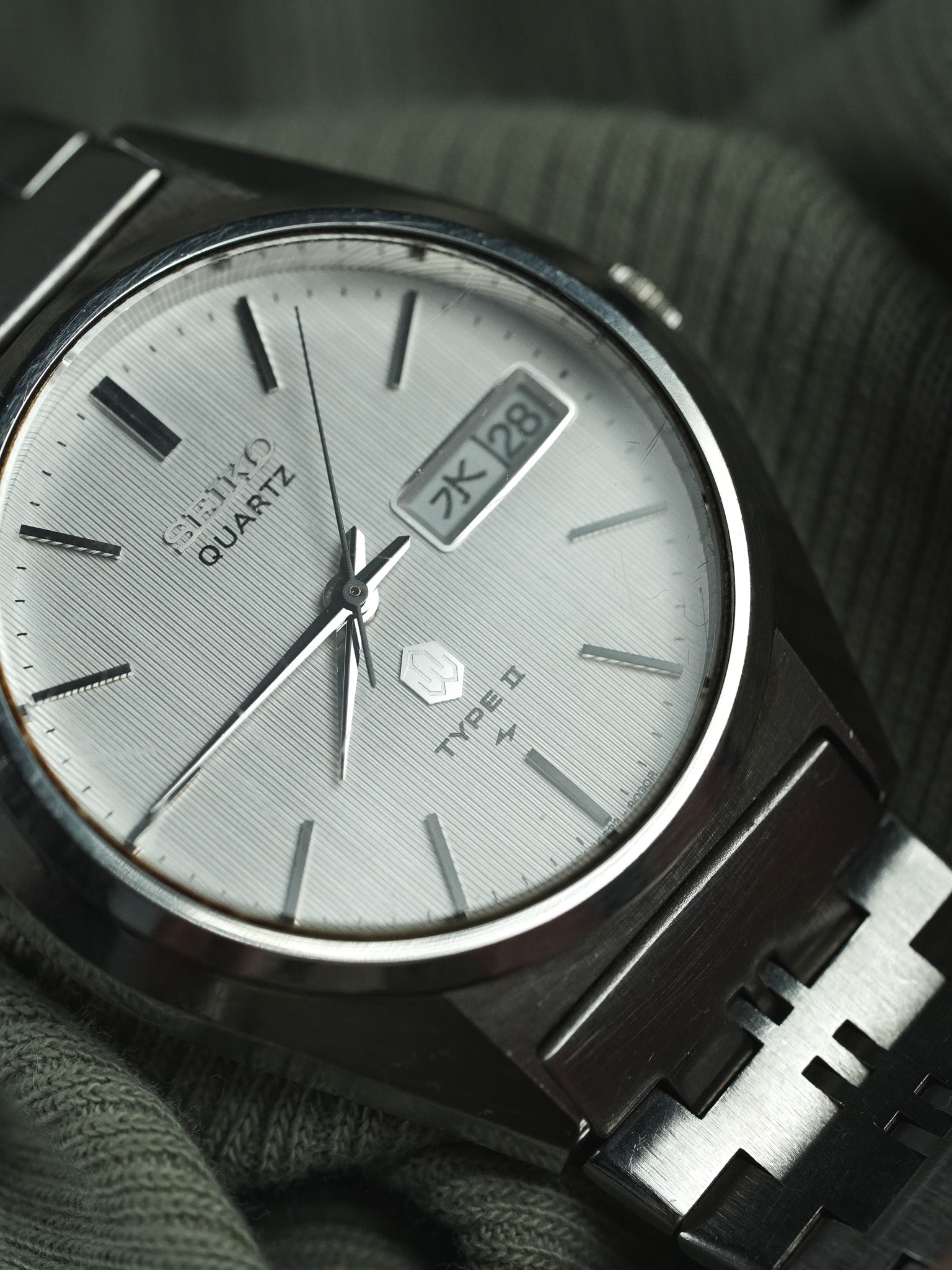 Seiko - نوع II Daydate كانجي فولاذي مزخرف سوار فولاذي خاص - 1987