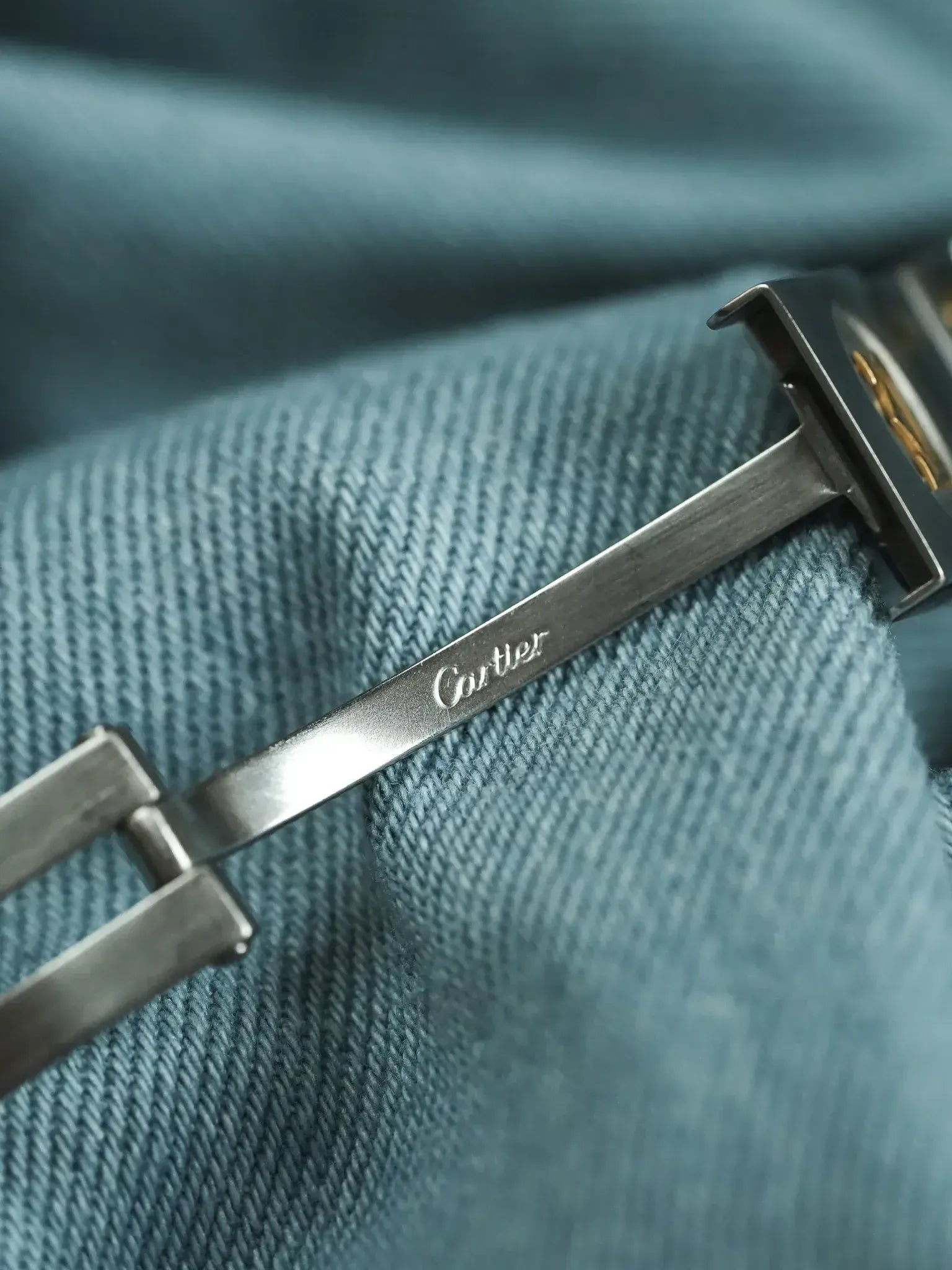 Cartier - Santos Galbée 1566 Acier Or Cadran Taupe 29mm - 1990s - Atelier Victor