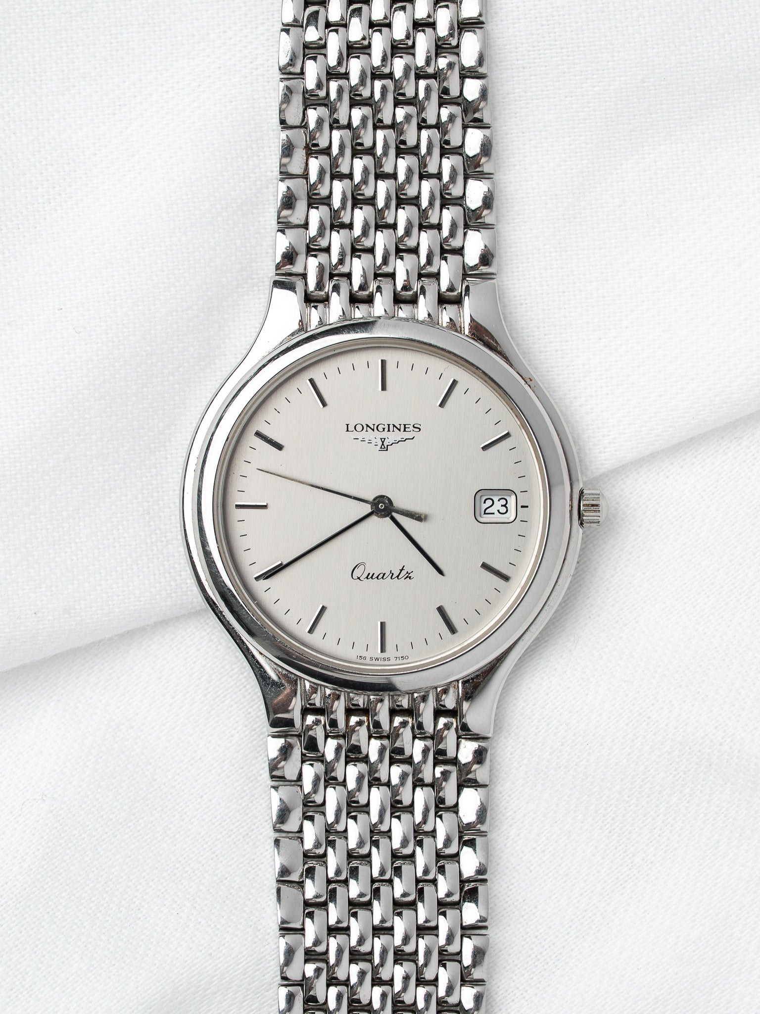 Montre Longines Flagship Quartz — Cadran Argenté (1990s)
