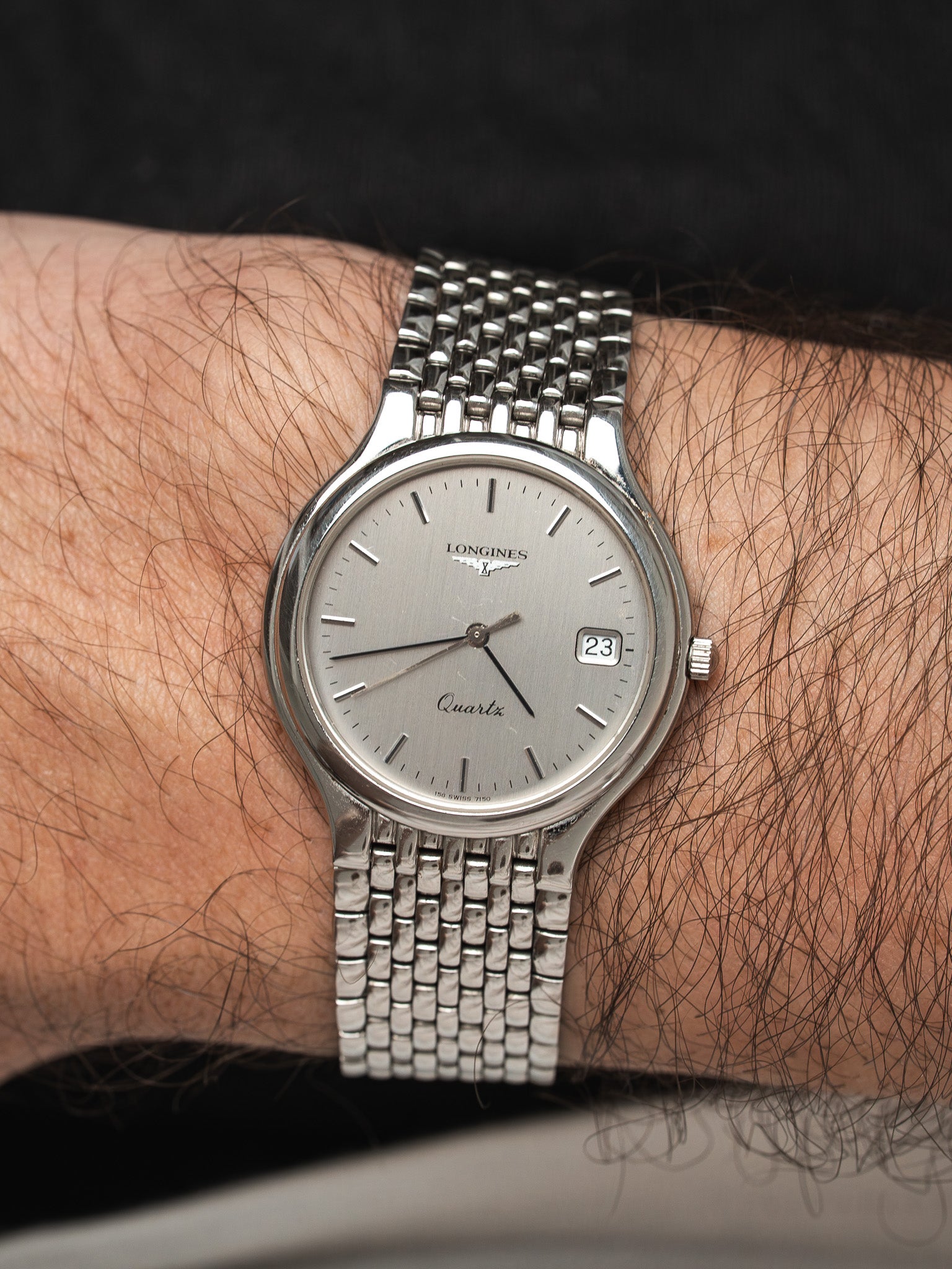 Montre Longines Flagship Quartz — Cadran Argenté (1990s)