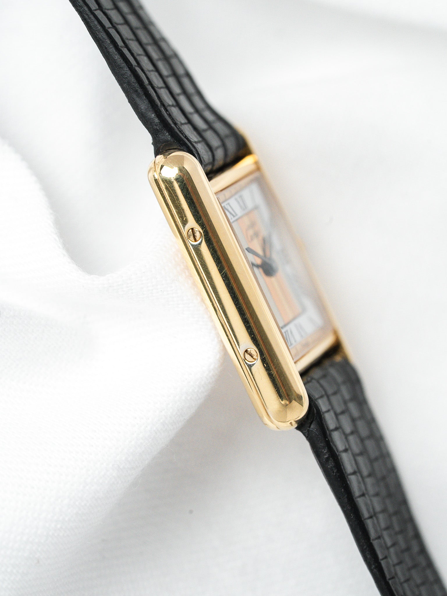 Cartier Must Tank Vermeil SM — Cadran Trinity (1980s)