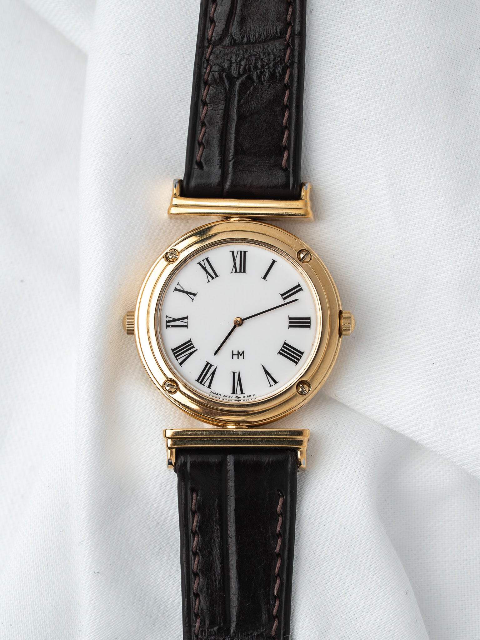 Vintage Seiko Hanae Mori 2N20-0160 Reversible — Gold (1988)