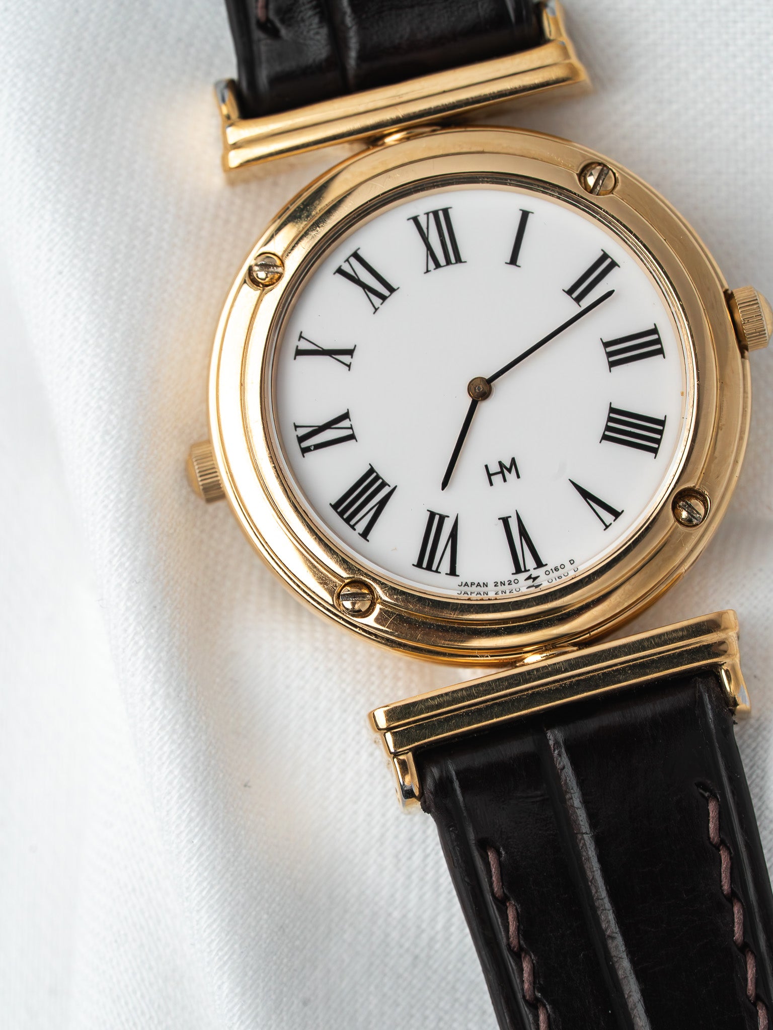 Vintage Seiko Hanae Mori 2N20-0160 Reversible — Gold (1988)