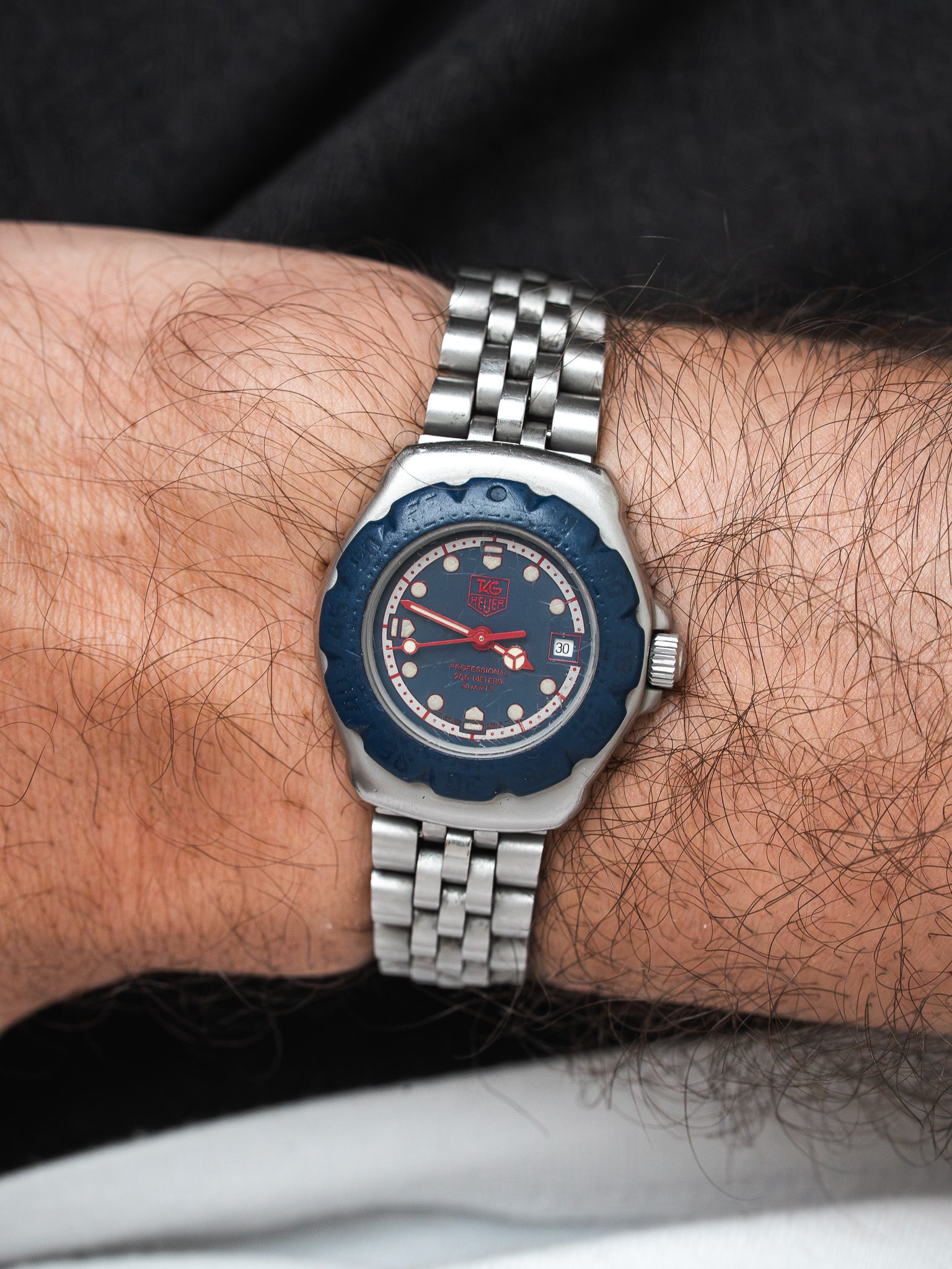 Montre TAG Heuer Formula 1 — Cadran Bleu Acier (années 1990)