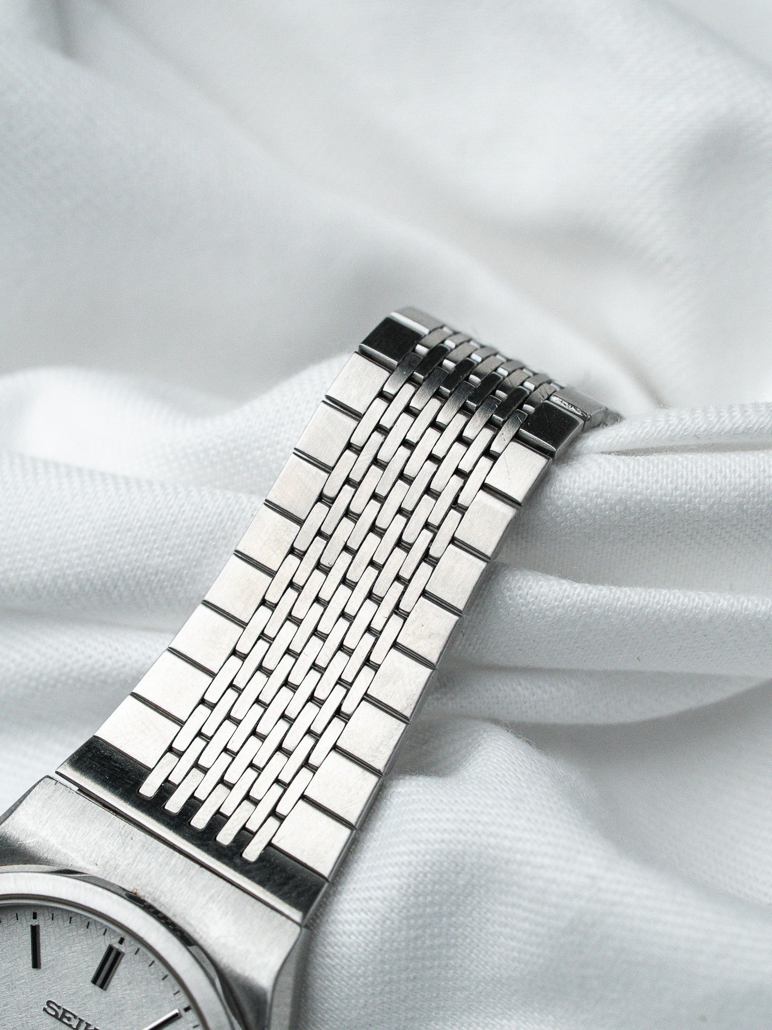 Montre Seiko Spirit 7N93-7000 Acier — Cadran Tissé (1997)