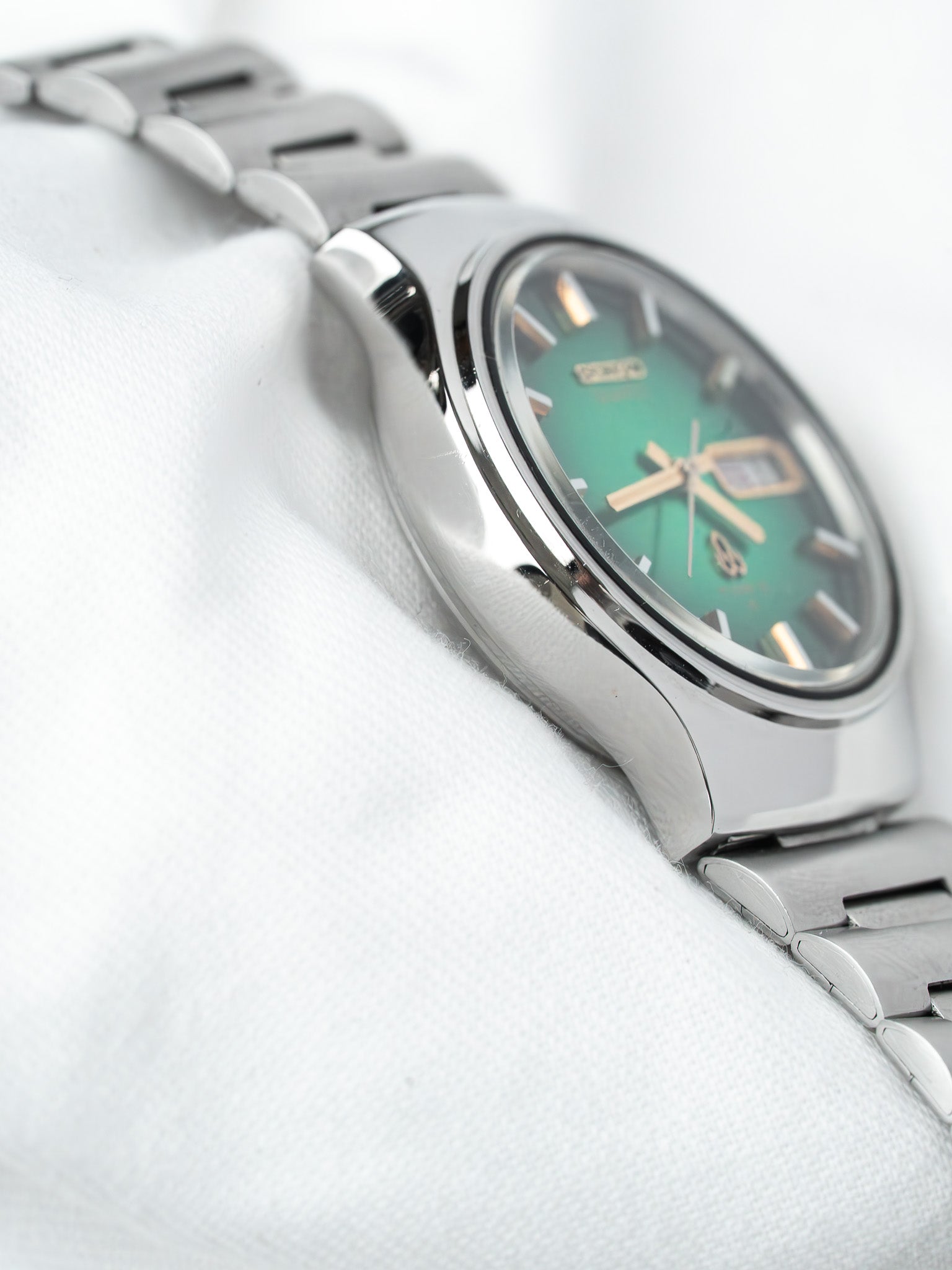 Montre Seiko Type II 7546-7090 Acier — Cadran Vert (1979)