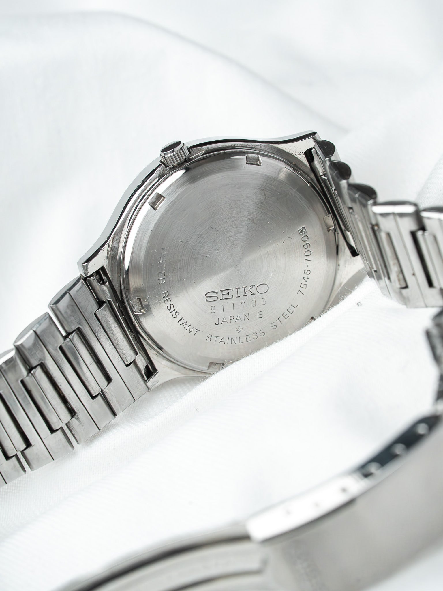 Montre Seiko Type II 7546-7090 Acier — Cadran Vert (1979)