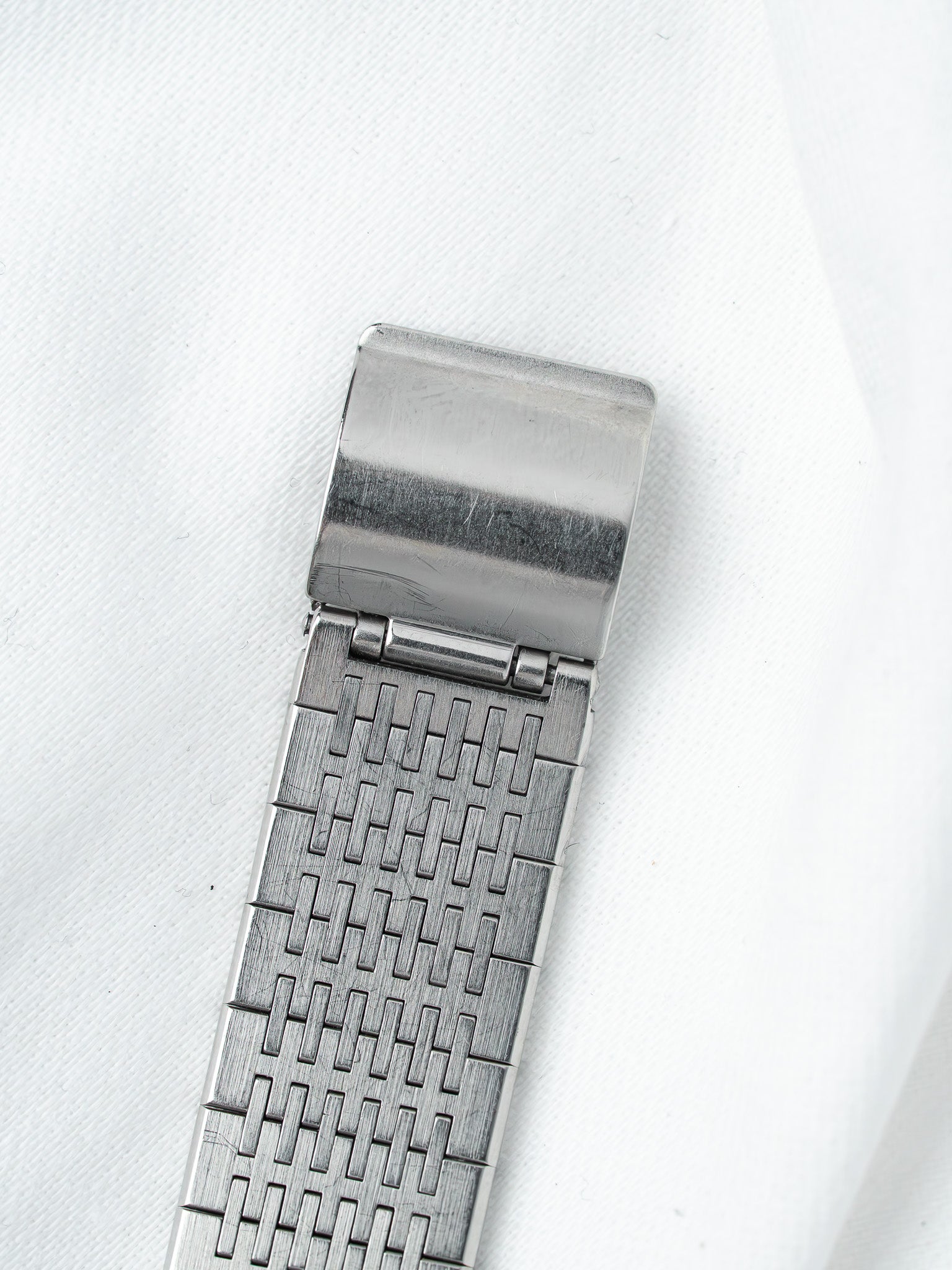 Montre Seiko 6030-5080 Acier — Coussin Cadran Damier Tissé (1980)
