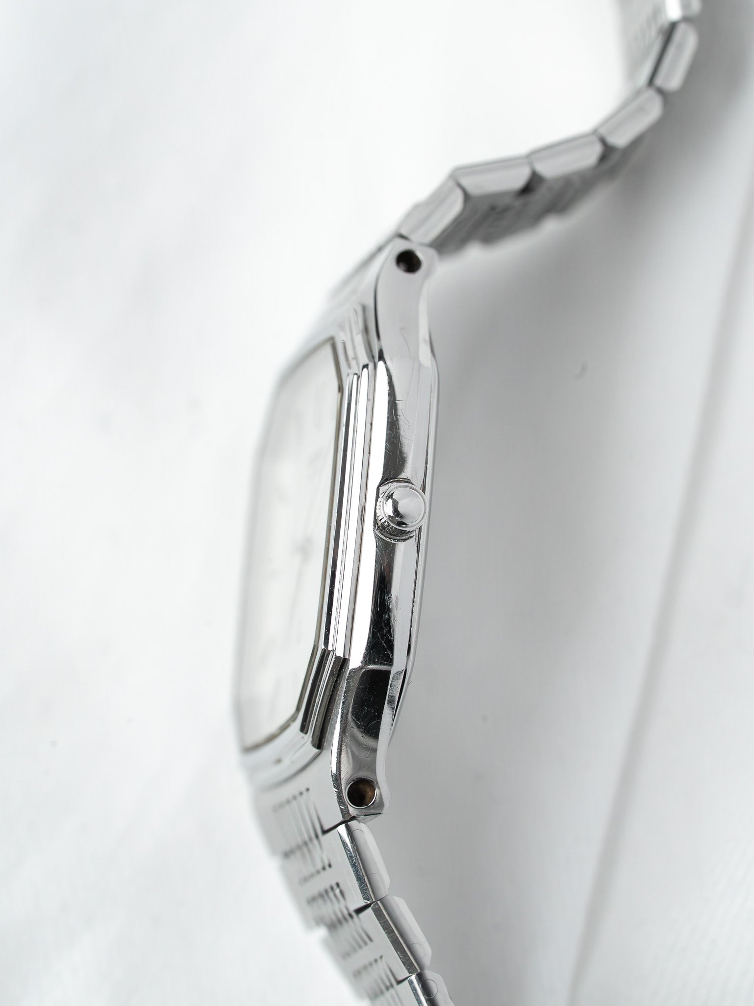 Montre Seiko 6030-5080 Acier — Coussin Cadran Damier Tissé (1980)